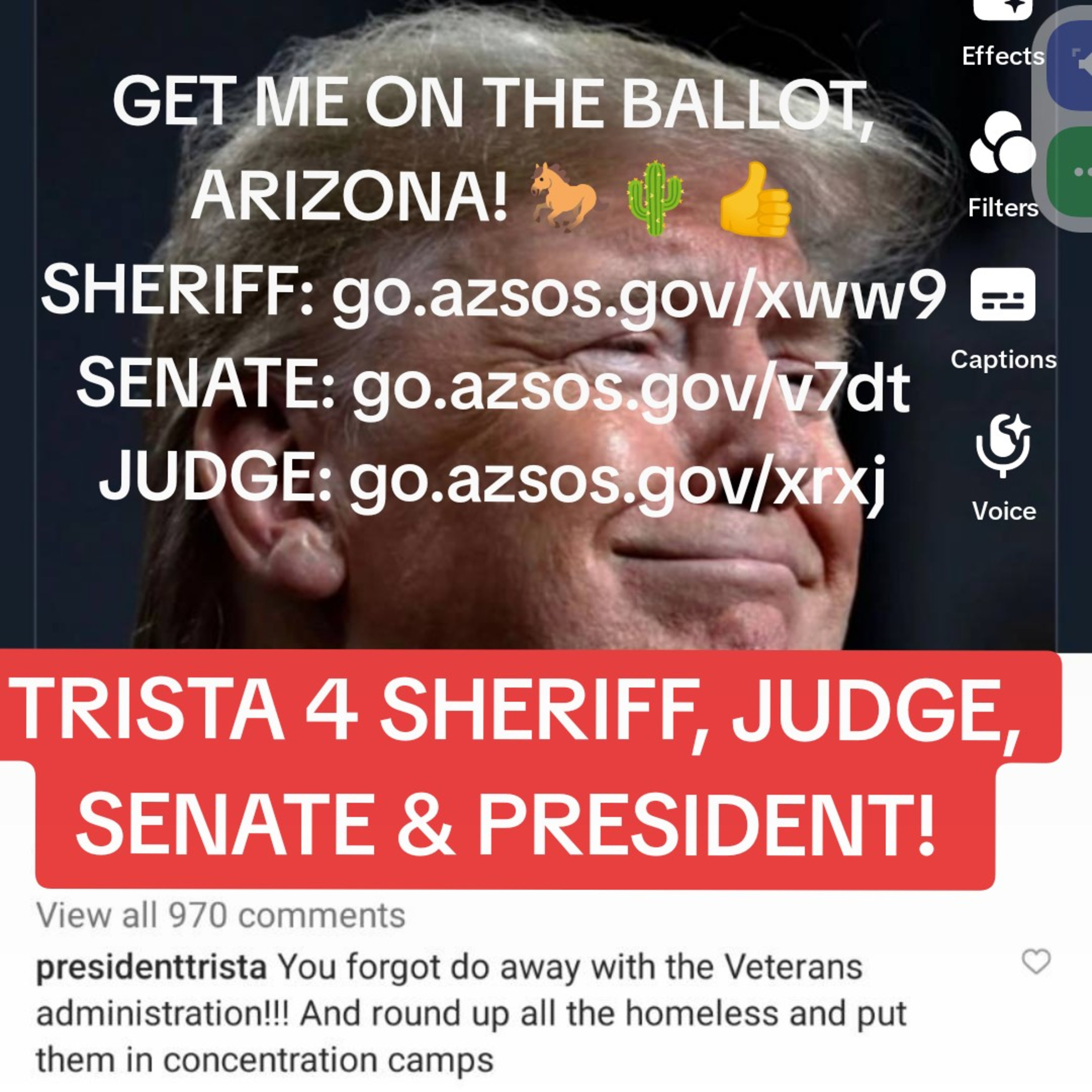 #TRISTA4SHERIFF + Prez! POLITICSAF!🔥HOT ON TRAIL OF💩🤡 GOIN2FNJAIL!🔐#art #music #CoMeDy #HERstory