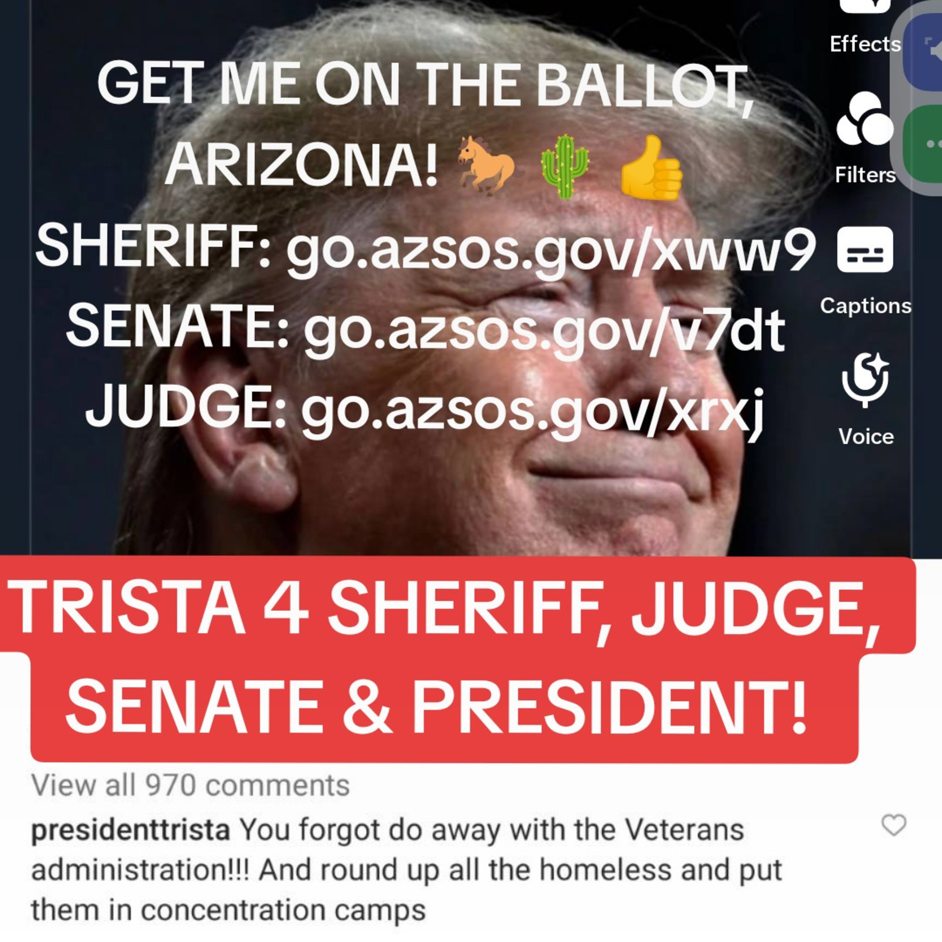 #TRISTA4SHERIFF + Prez! POLITICSAF!🔥HOT ON TRAIL OF💩🤡 GOIN2FNJAIL!🔐#art #music #CoMeDy #HERstory