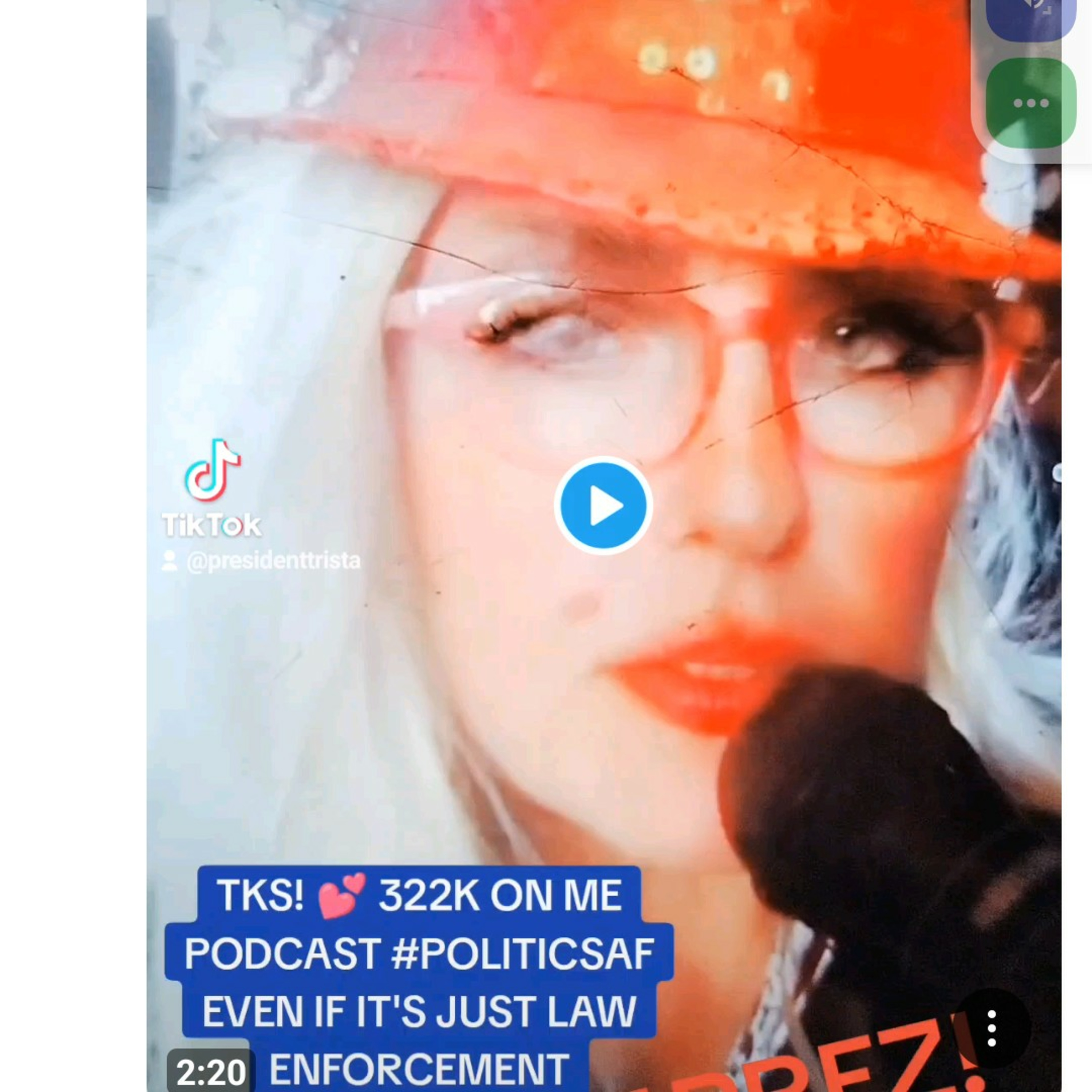 #TRISTA4SHERIFF + Prez! POLITICSAF!🔥HOT ON TRAIL OF💩🤡 GOIN2FNJAIL!🔐#art #music #CoMeDy #HERstory