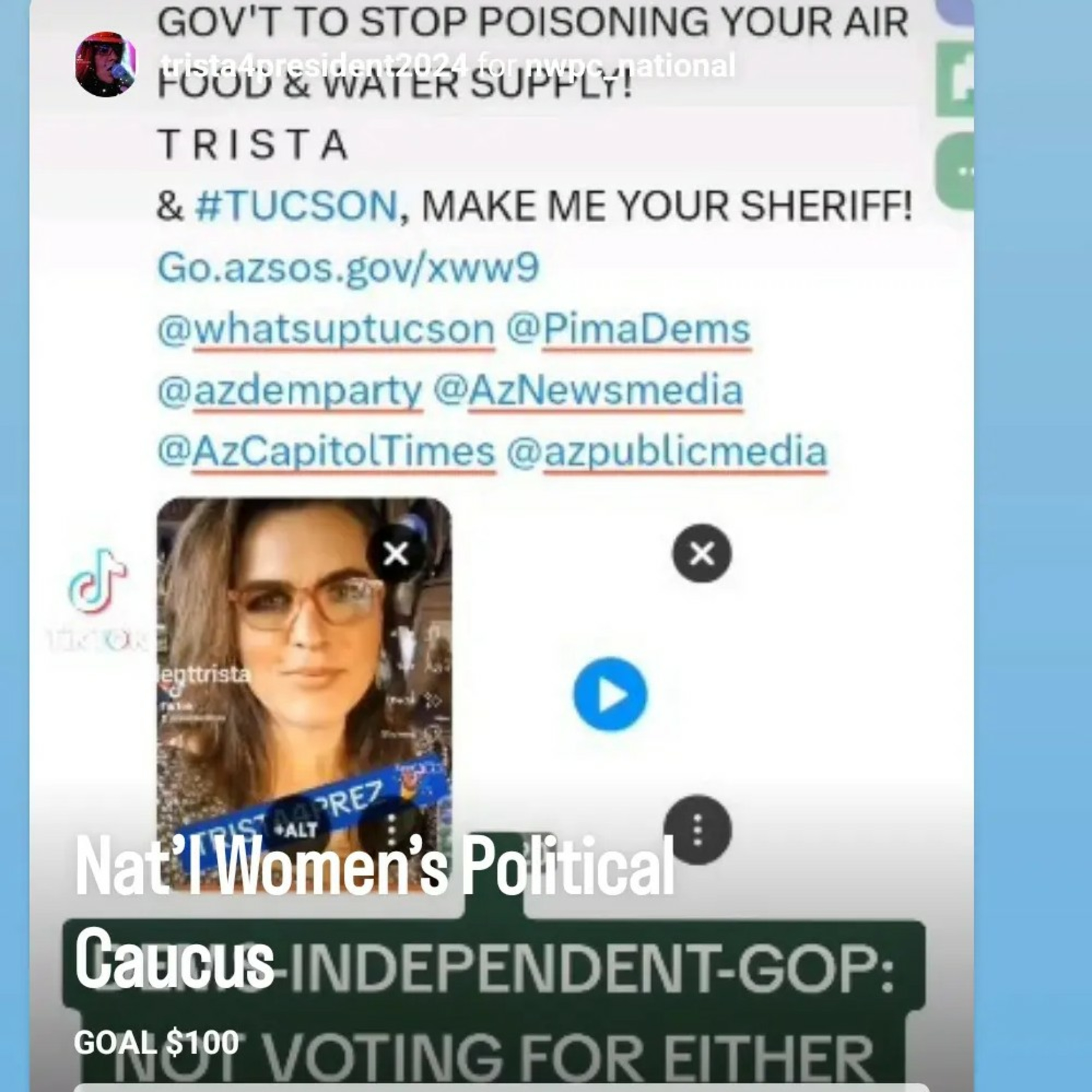 #TRISTA4SHERIFF + Prez! POLITICSAF!🔥HOT ON TRAIL OF💩🤡 GOIN2FNJAIL!🔐#art #music #CoMeDy #HERstory