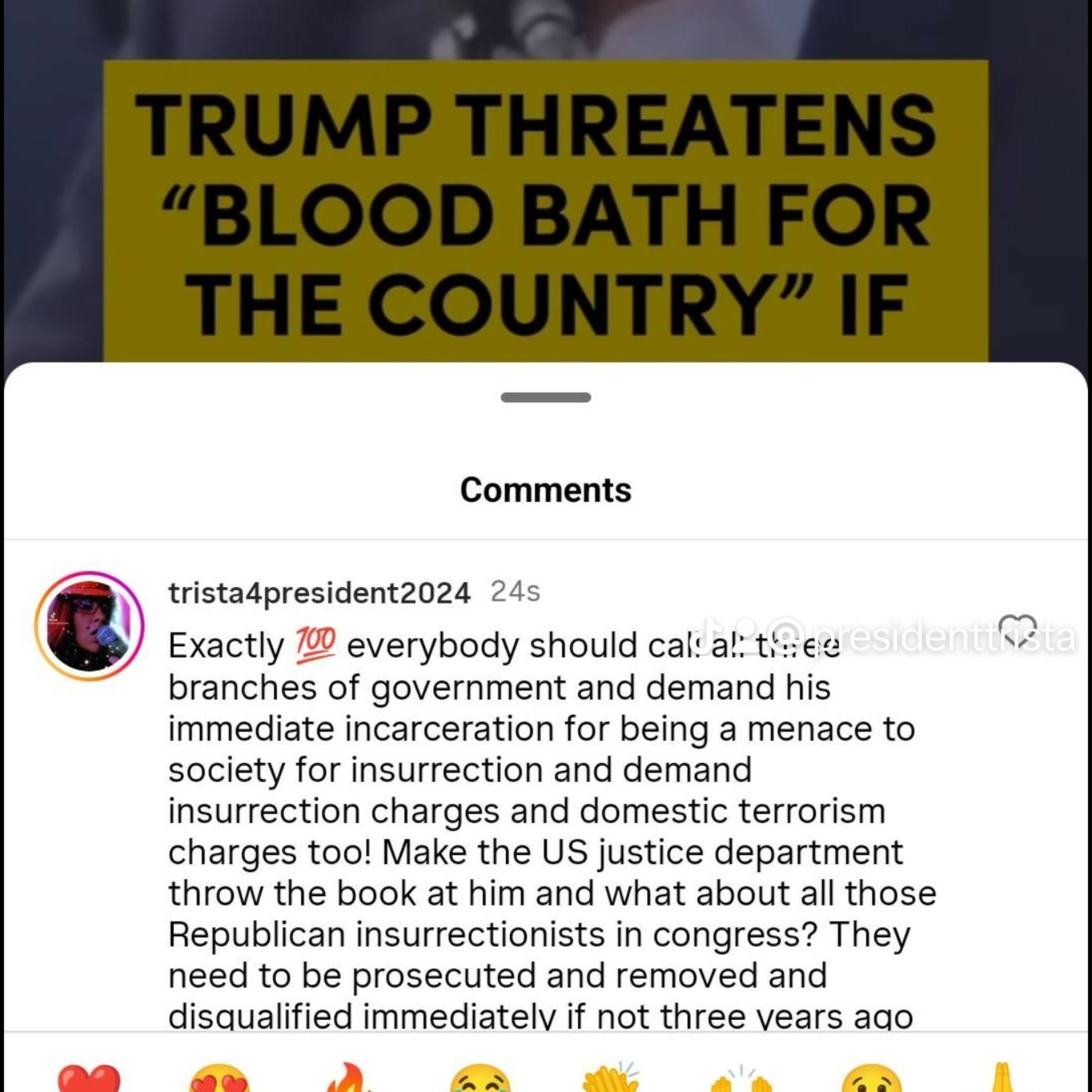 #TRISTA4SHERIFF + Prez! POLITICSAF!🔥HOT ON TRAIL OF💩🤡 GOIN2FNJAIL!🔐#art #music #CoMeDy #HERstory