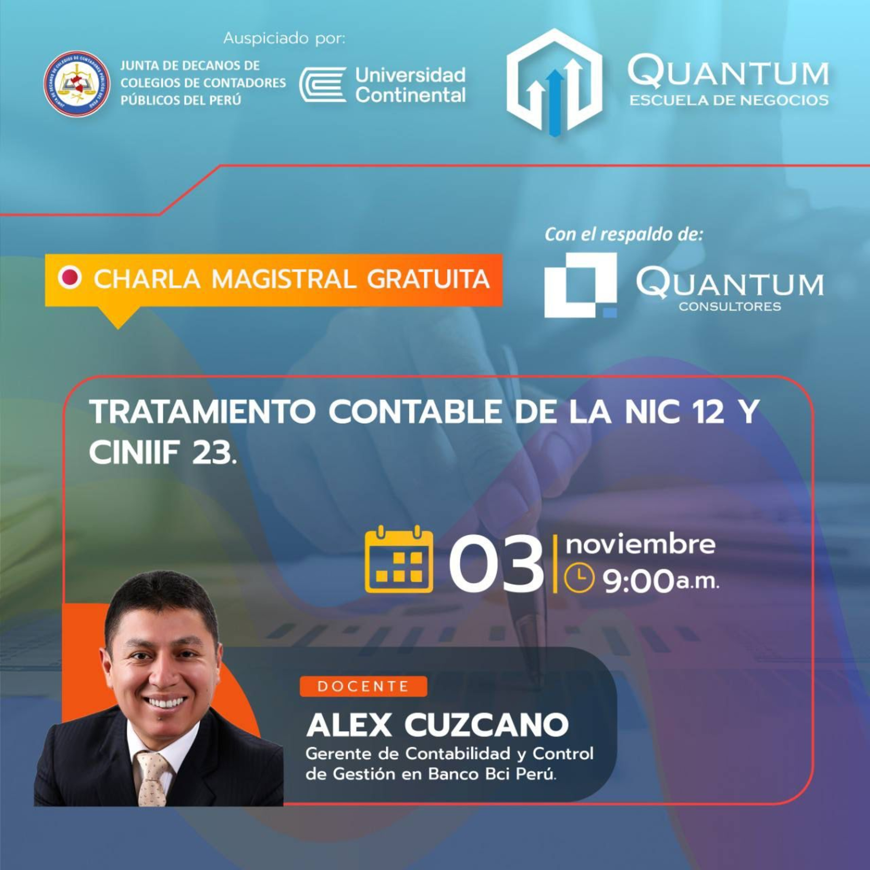 Charla Magistral Gratuita: Tratamiento Contable de la NIC 12 y CINIIF23 episode artwork