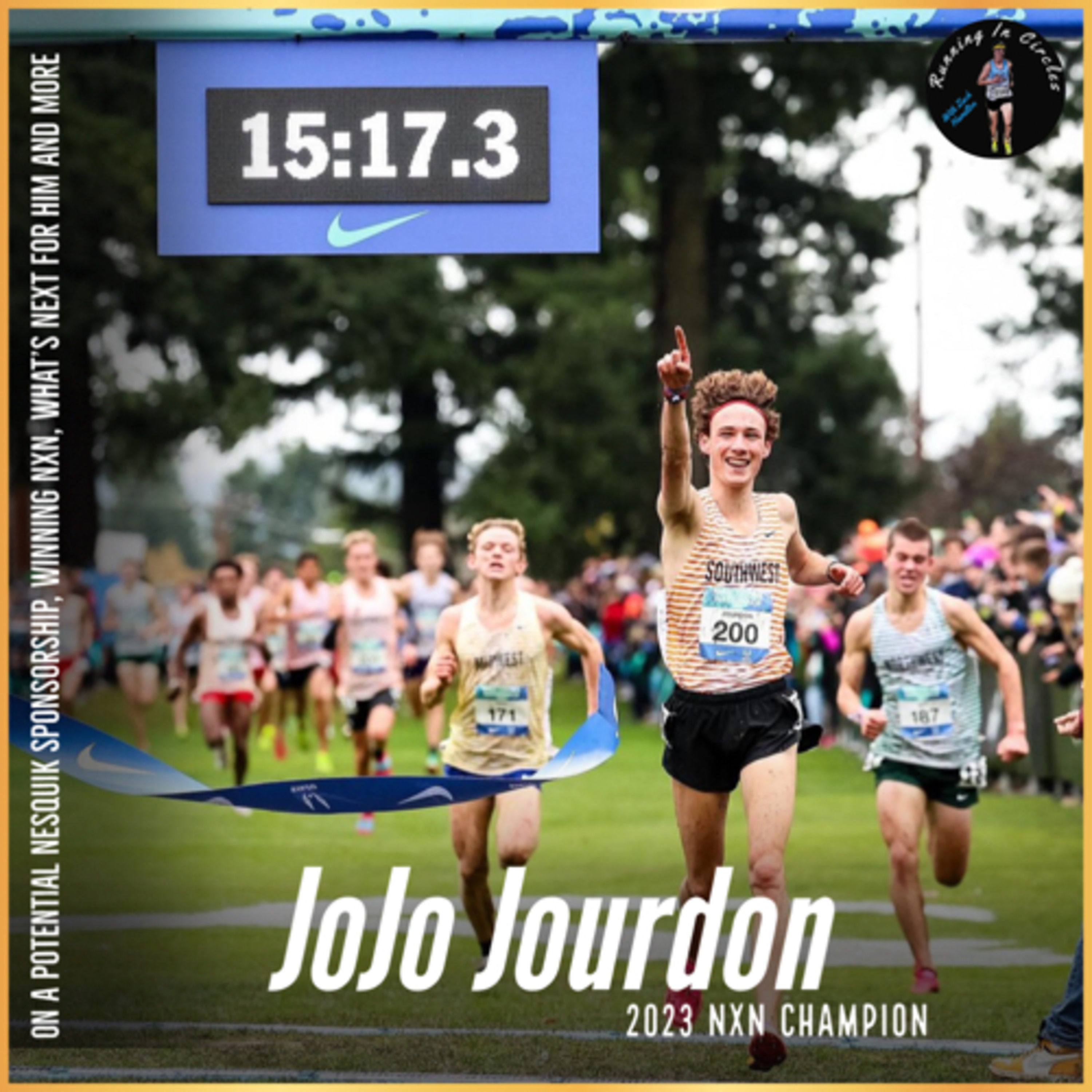 JoJo Jourdon on his win at Nike cross nationals, his love for fishing, Mario kart and more episode artwork