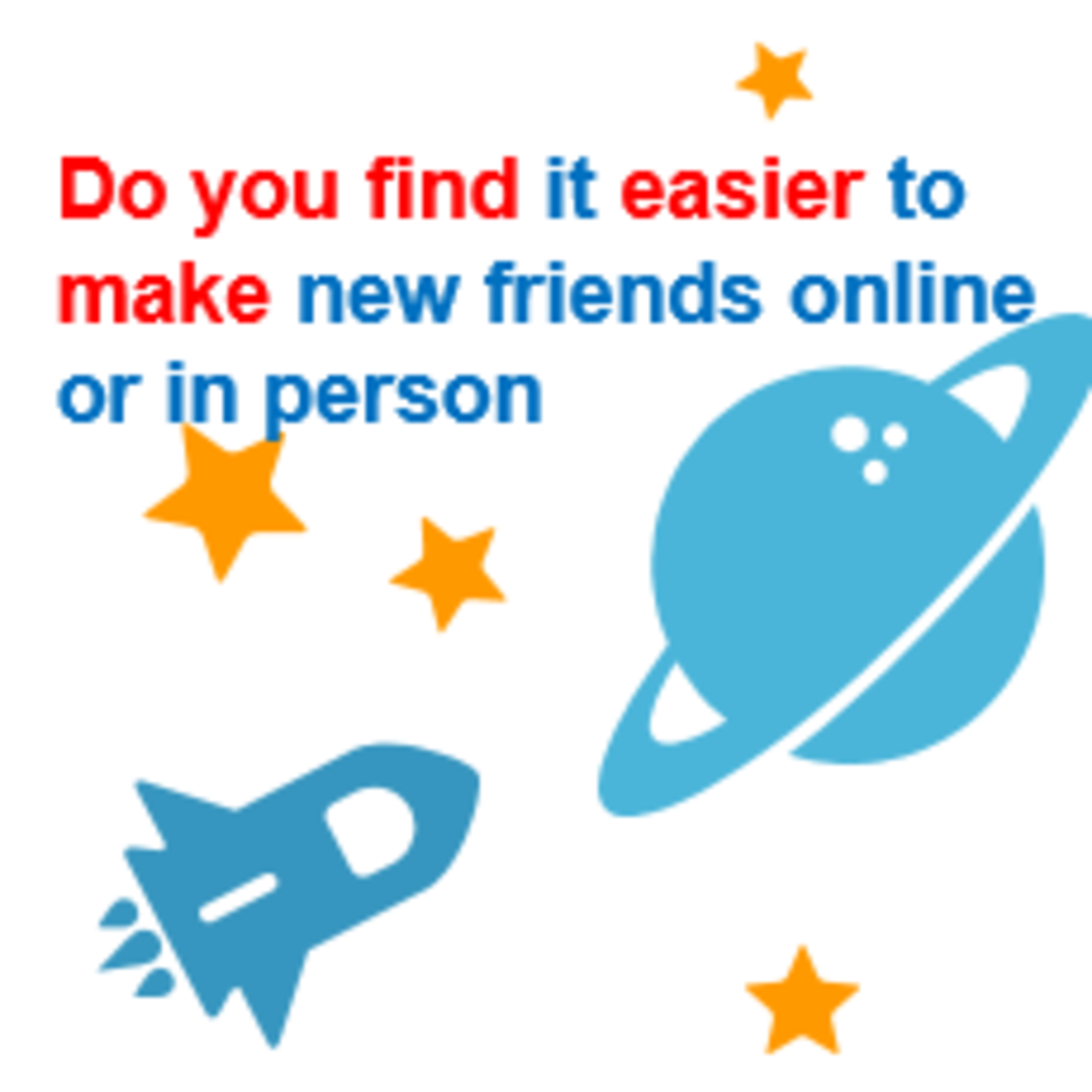 EC4 || Pre Intermediate || Do you find it easier to make new friends online or in person?