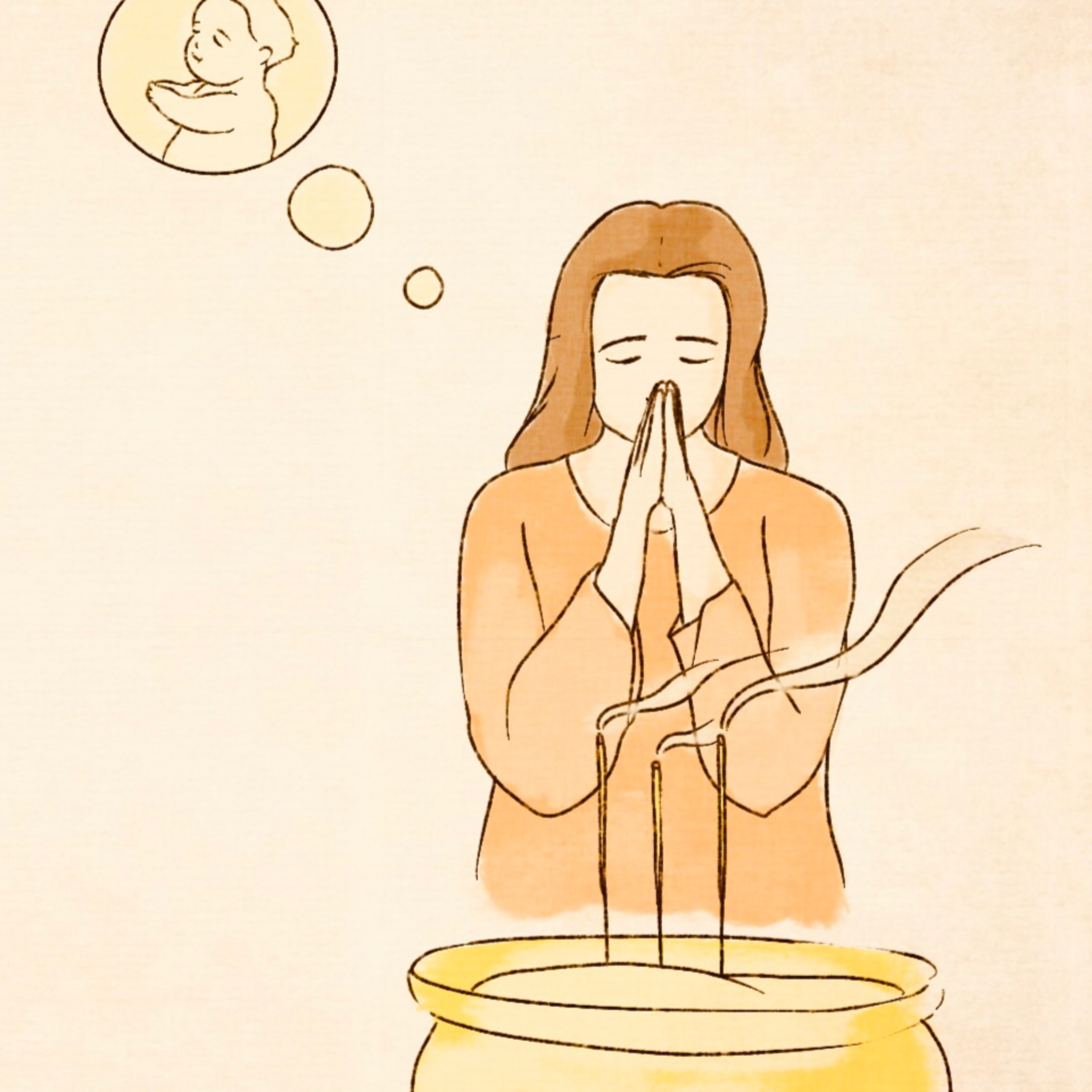 Vì sao đi chùa, đền, miếu,...cầu xin con thì vài năm sau có em bé?