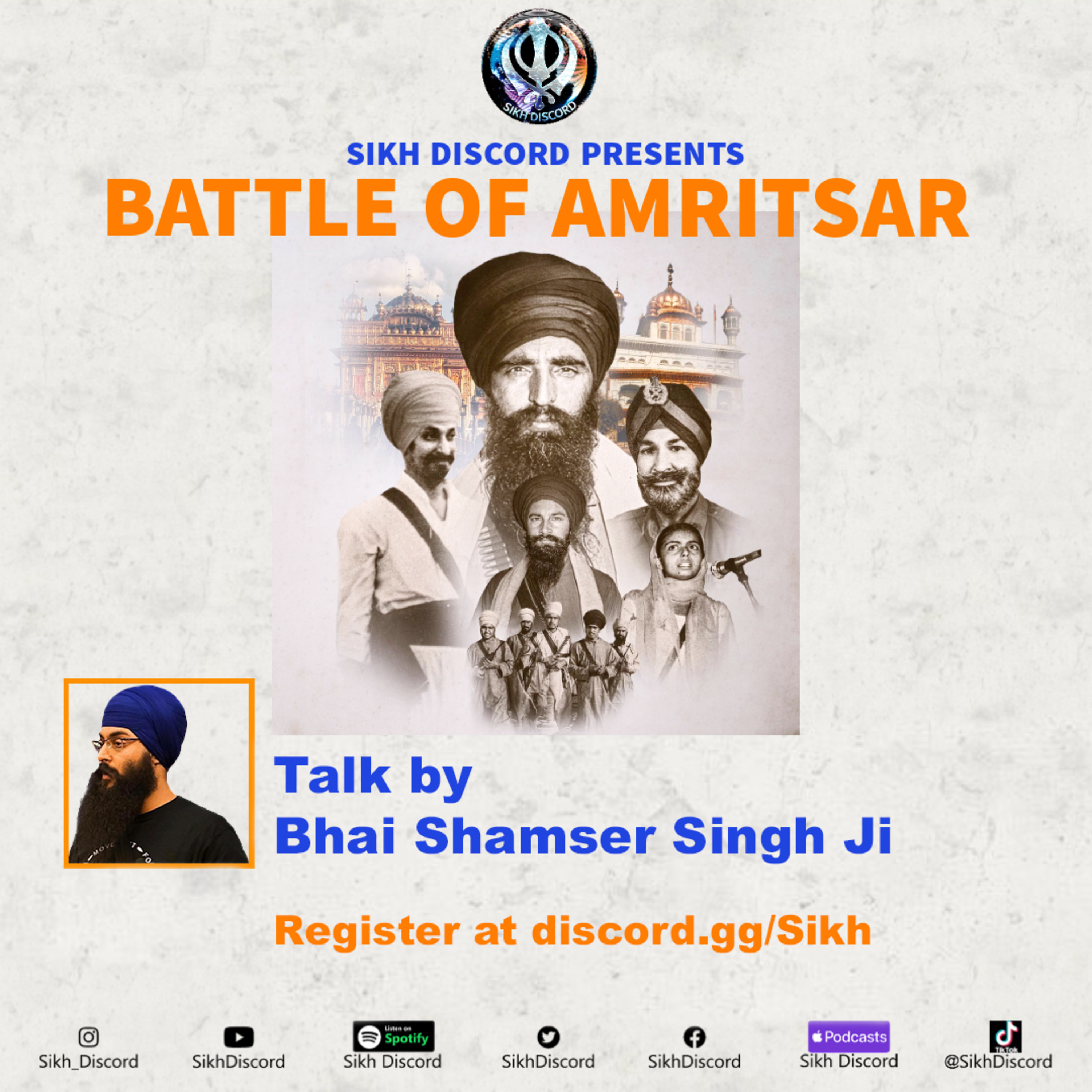 Talk on 'Battle of Amritsar' | Bhai Shamsher Singh Ji | Sikh Discord episode artwork