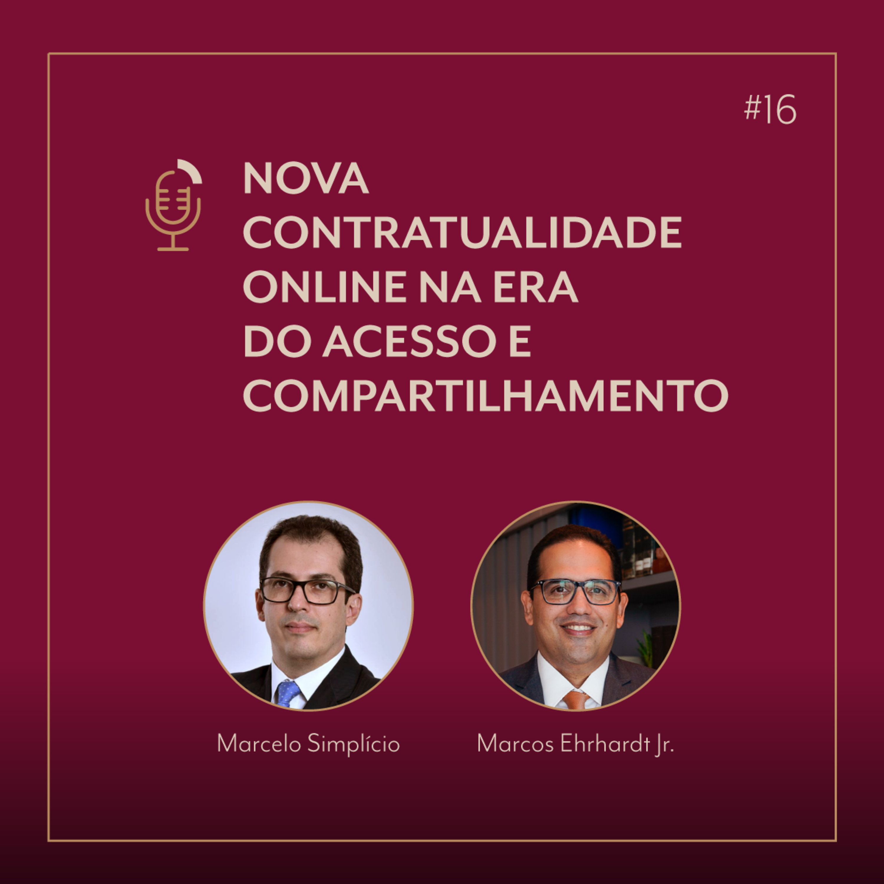 #16 Nova contratualidade online na era do acesso e compartilhamento com Marcos Ehrhardt e Marcelo Simplício episode artwork