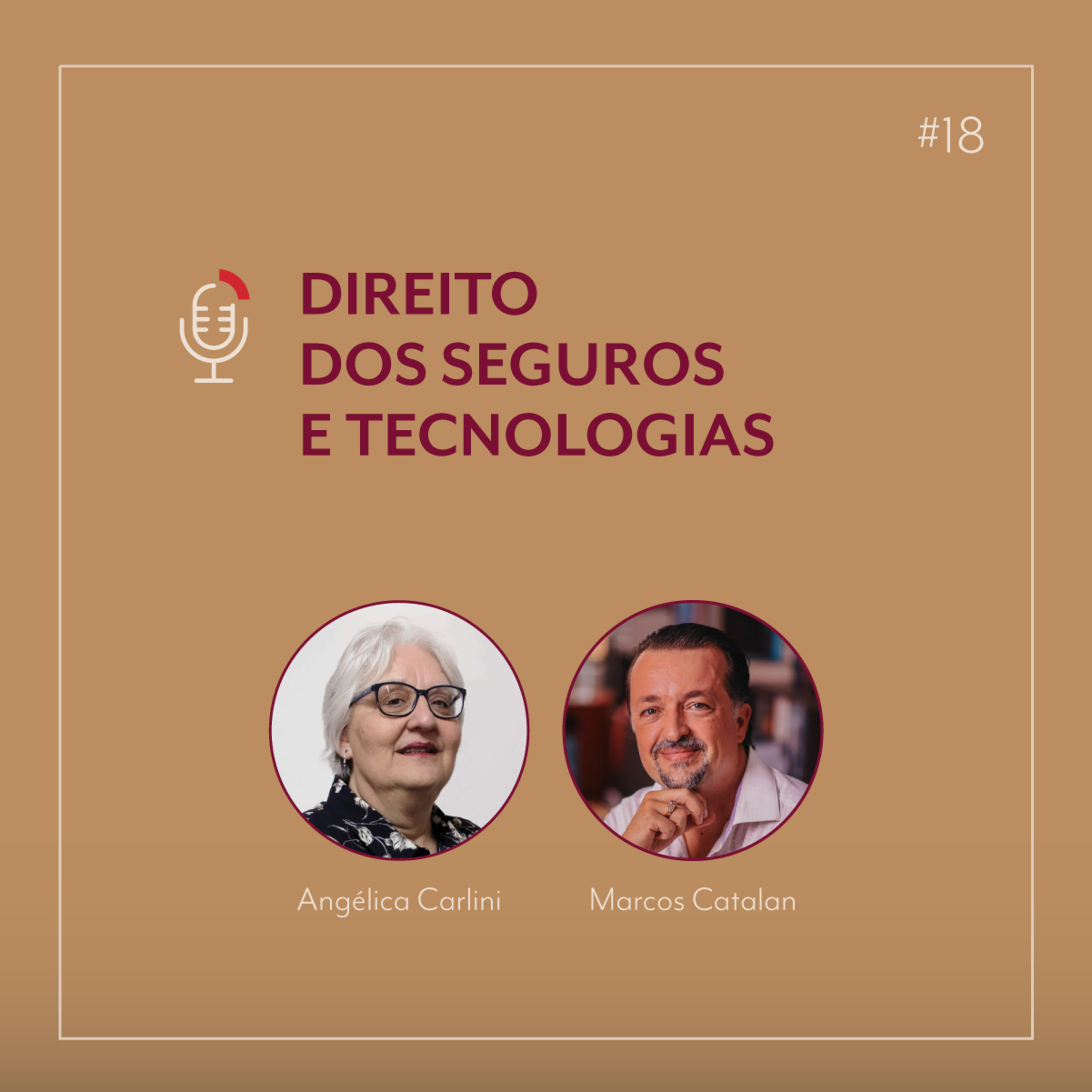 #18 “Direito dos seguros e tecnologias” com Marcos Catalan e Angélica Carlini episode artwork