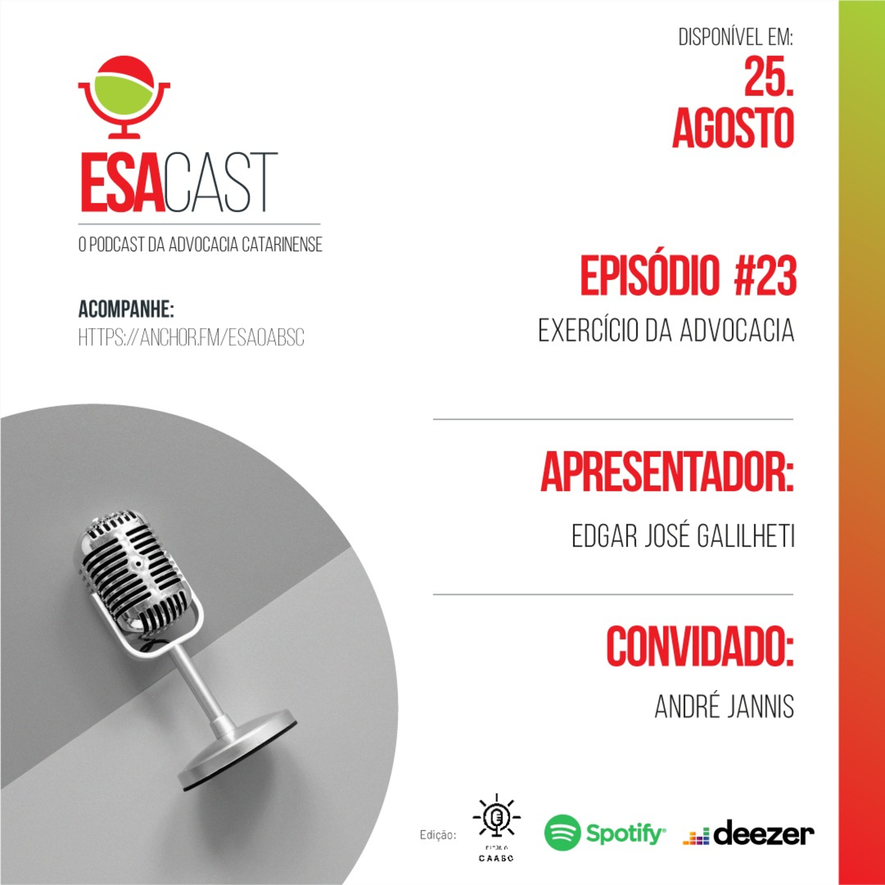 ESACast - o podcast da Advocacia Catarinense