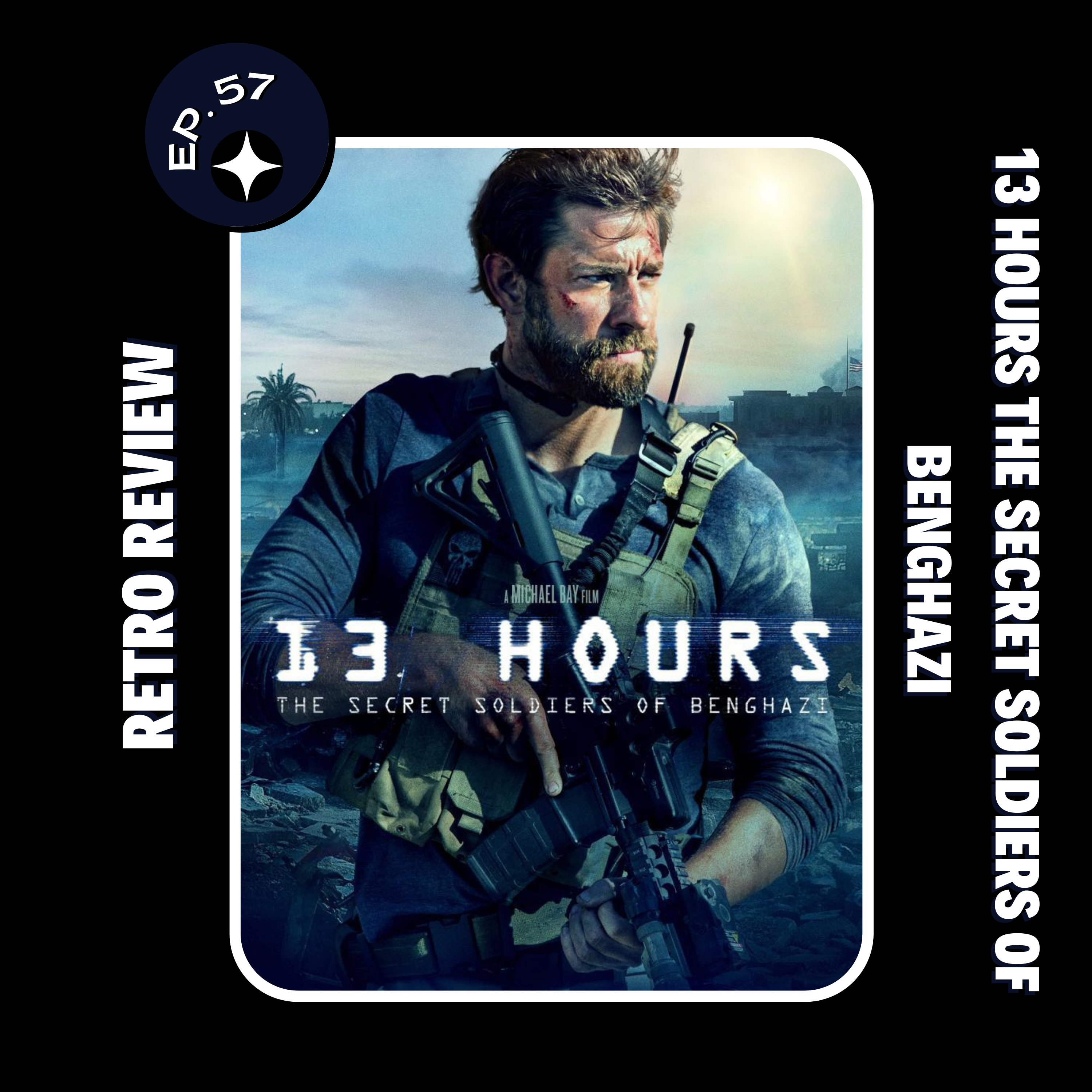 Episodio 57 - Retro Review 13 Hours the Secret Soldiers of Benghazi (2016)  episode artwork