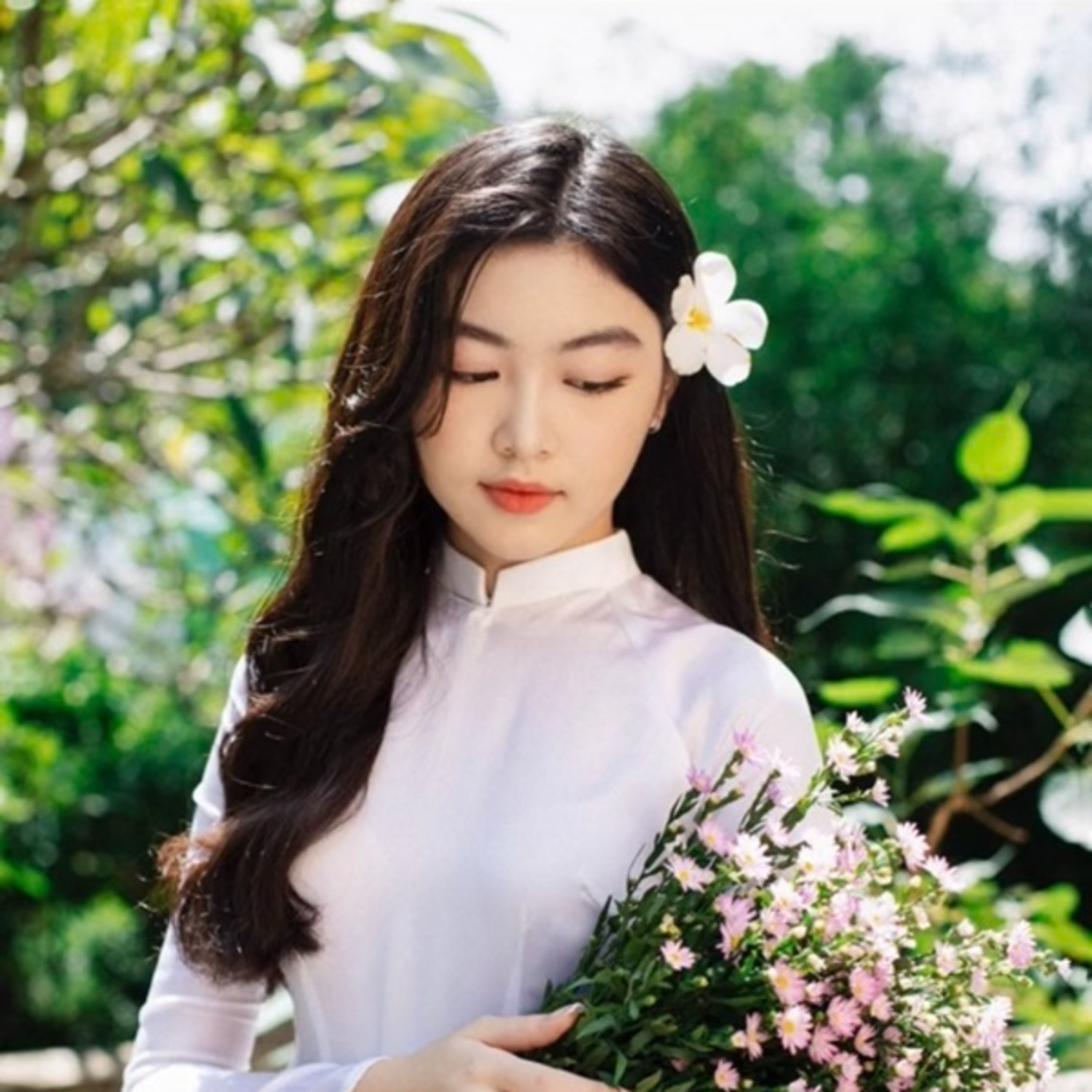 Lọ Lem - Con gái Quyền Linh “đốn tim” CĐM với loạt ảnh áo dài trắng chuẩn hoa hậu episode artwork
