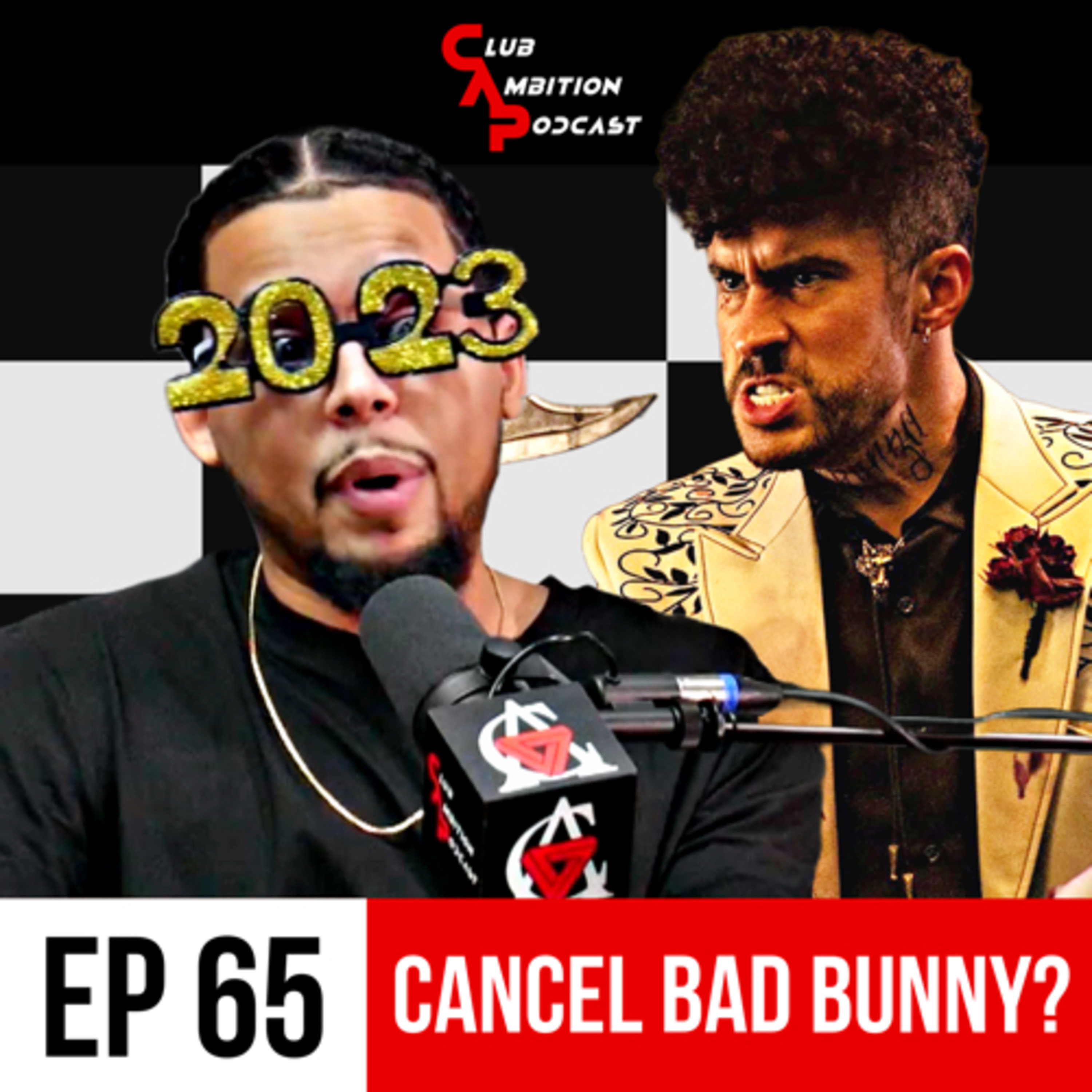 Episode 65 | Bad Bunny Cancelled For Throwing Fan's Phone, Damar Hamlin Collapses Mid Game, New Year episode artwork