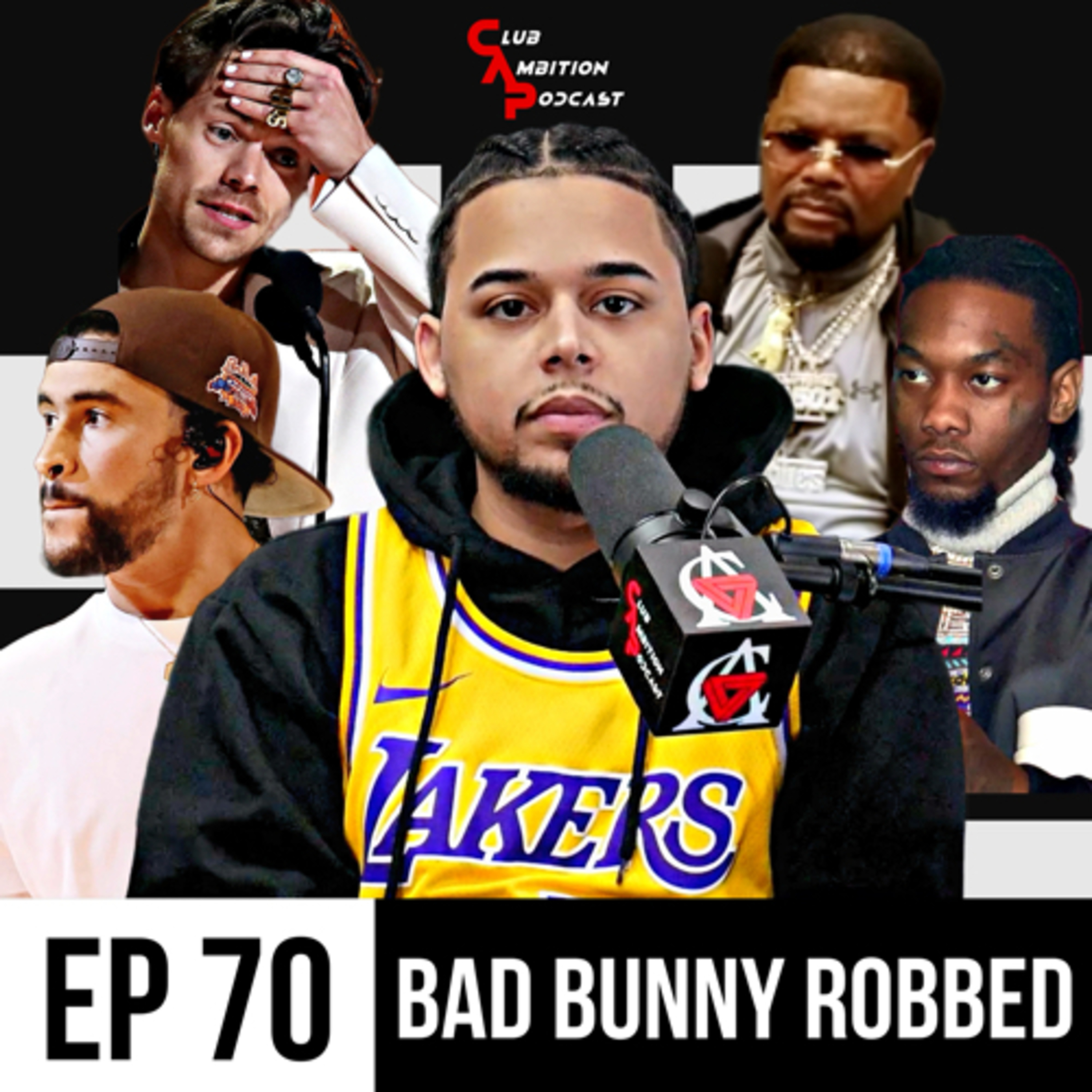 Episode 70 | Bad Bunny Robbed At The Grammys, J Prince Threatens Offset, LeBron Reacts To Kyrie Trade episode artwork