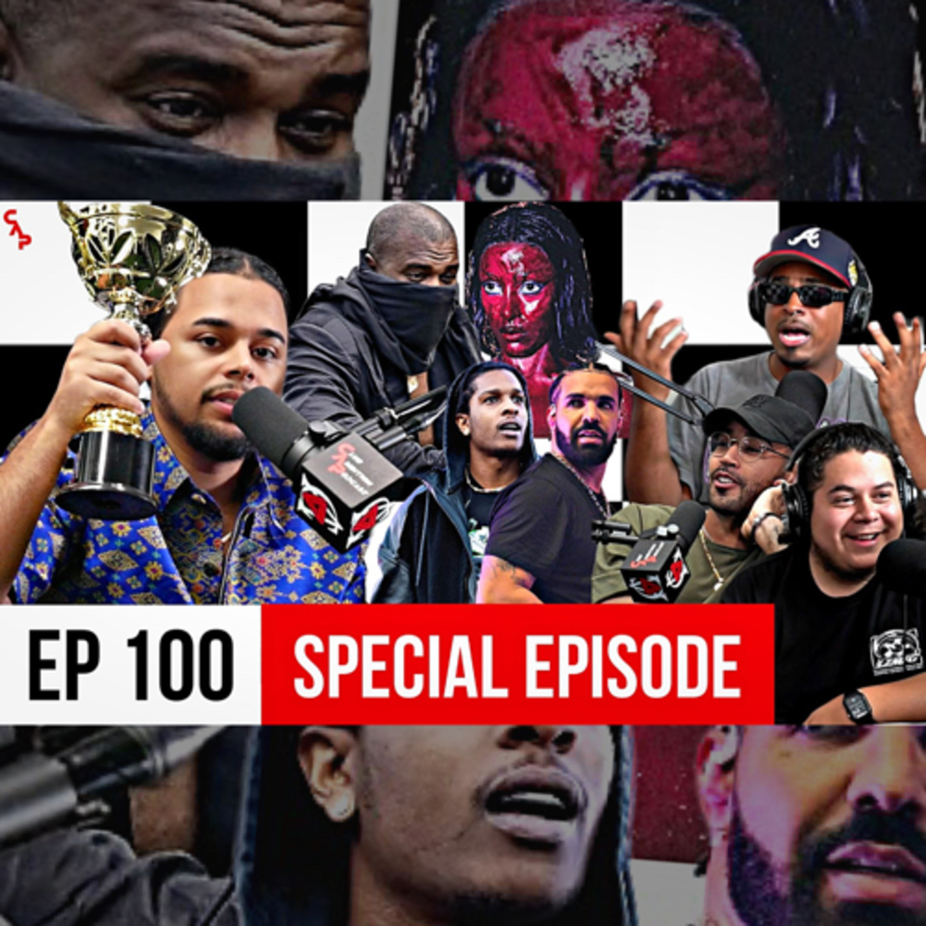 Episode 100 | Kanye West New Album Update, Doja Cat Is Satan, Drake Hates A$AP Rocky episode artwork