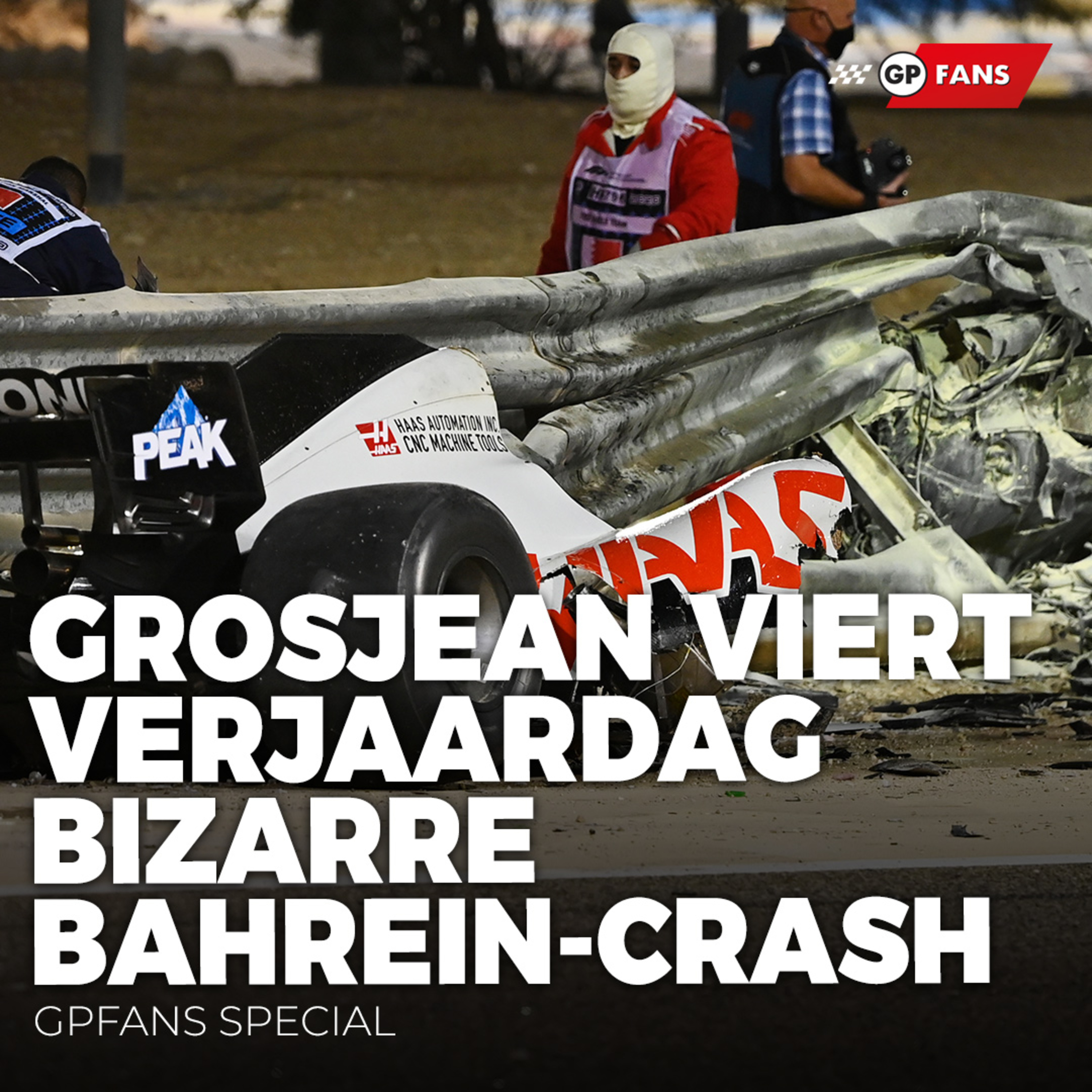 Jaar na dato: Grosjean viert als 'The Phoenix' verjaardag bizarre Bahrein-crash | GPFans Special episode artwork