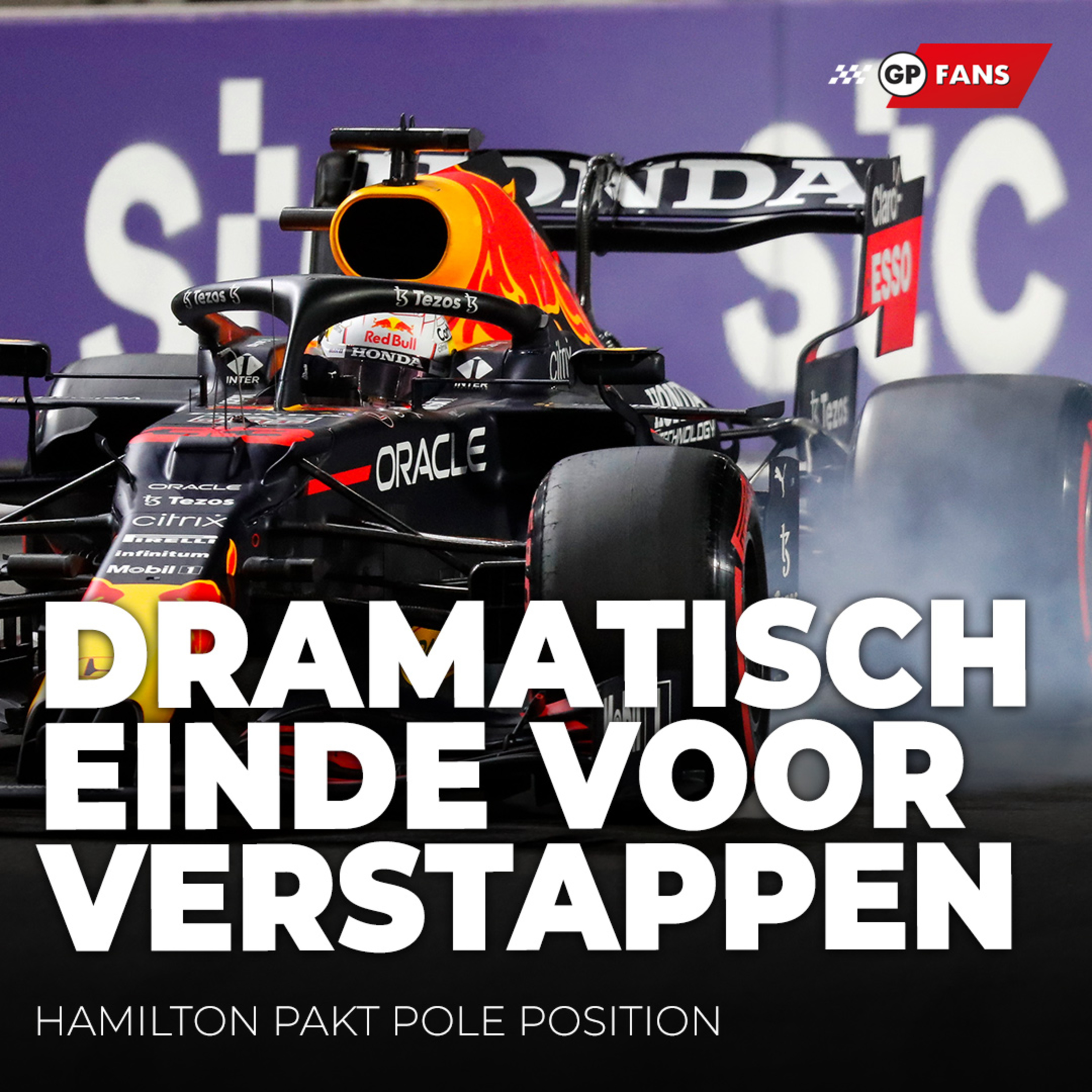 Dramatisch einde voor Verstappen, Hamilton pakt Pole Position | GPFans News episode artwork