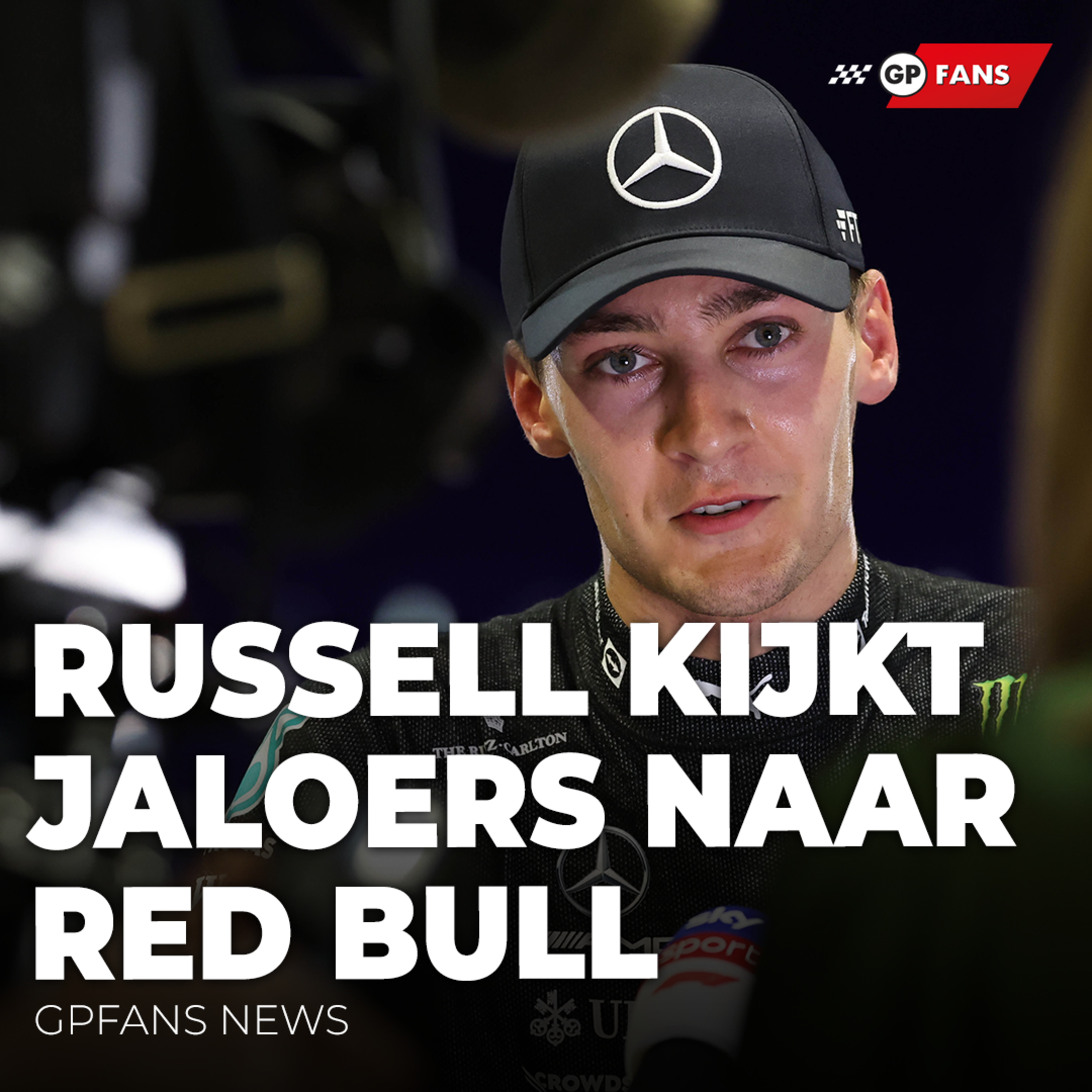 Russell kijkt jaloers naar Red Bull, Gasly lag tijdens de race “dood te gaan in de auto” | GPFans News episode artwork