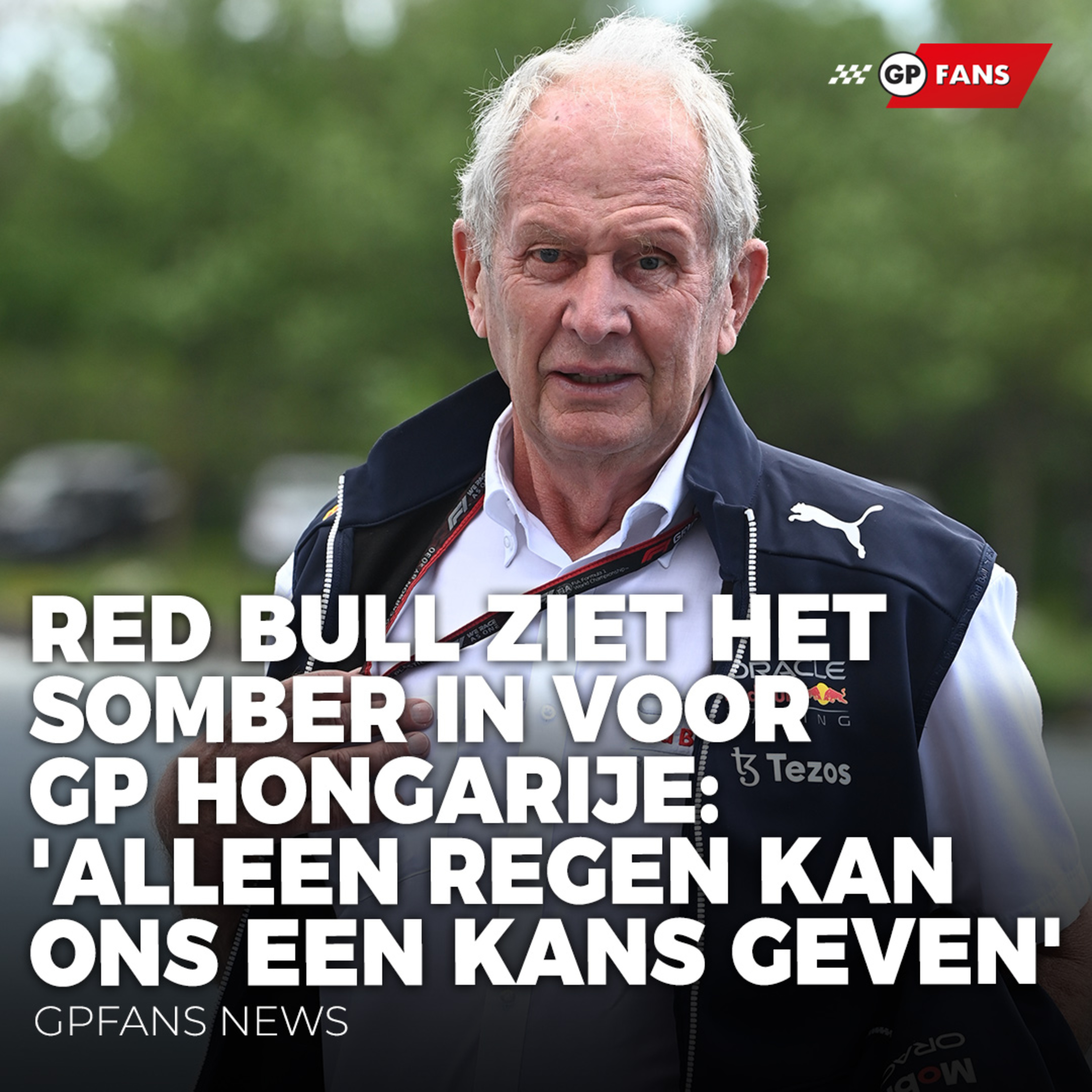 Red Bull ziet het somber in voor GP Hongarije: 'Alleen regen kan ons een kans geven' | GPFans News episode artwork