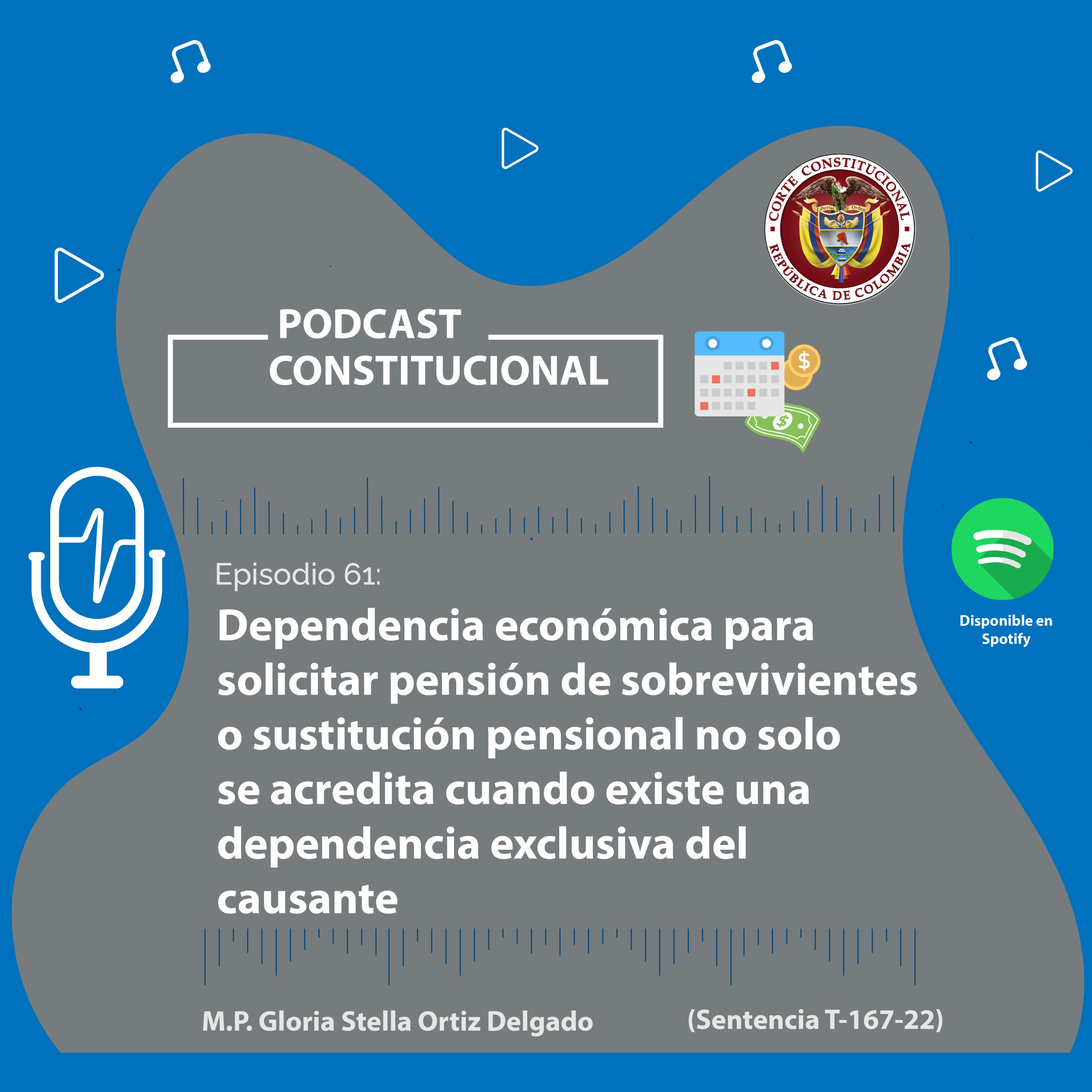 Capítulo No.61. Dependencia económica para solicitar pensión de sobrevivientes o sustitución pensional no solo se acredita cuando existe una dependencia exclusiva del causante episode artwork