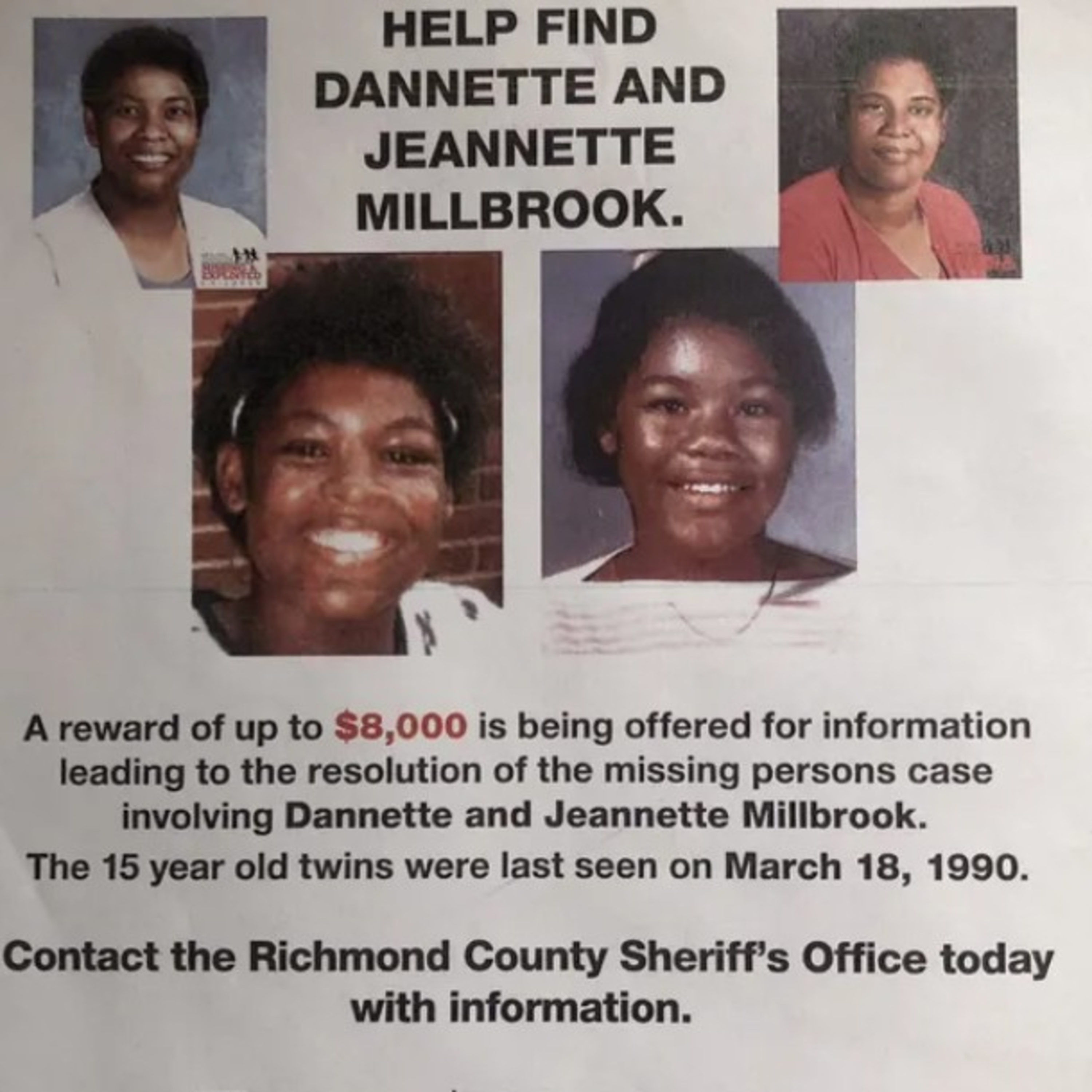 Missing: The Millbrook Twins episode artwork