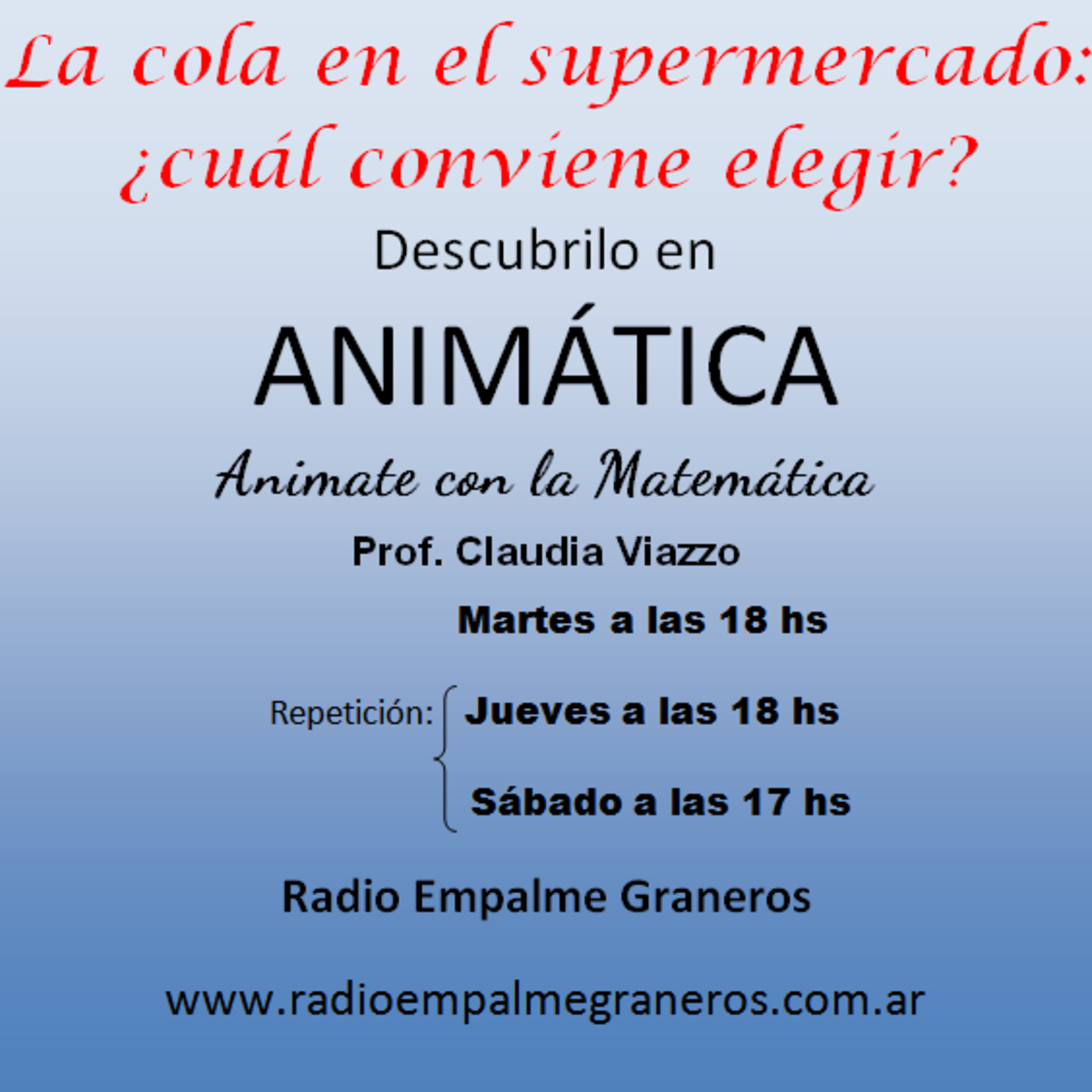 ANIMÁTICA: Animate con la matemática