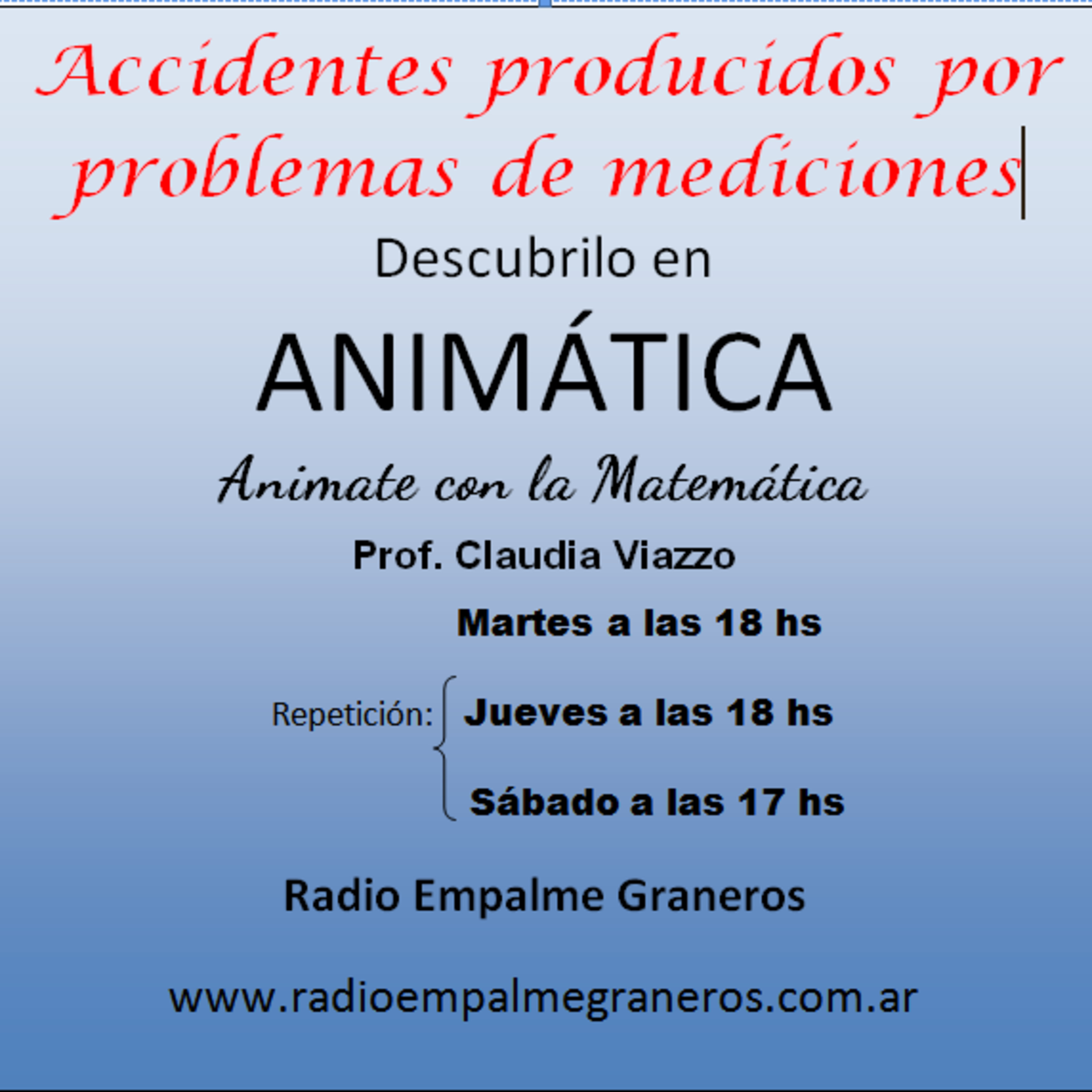 ANIMÁTICA: Animate con la matemática
