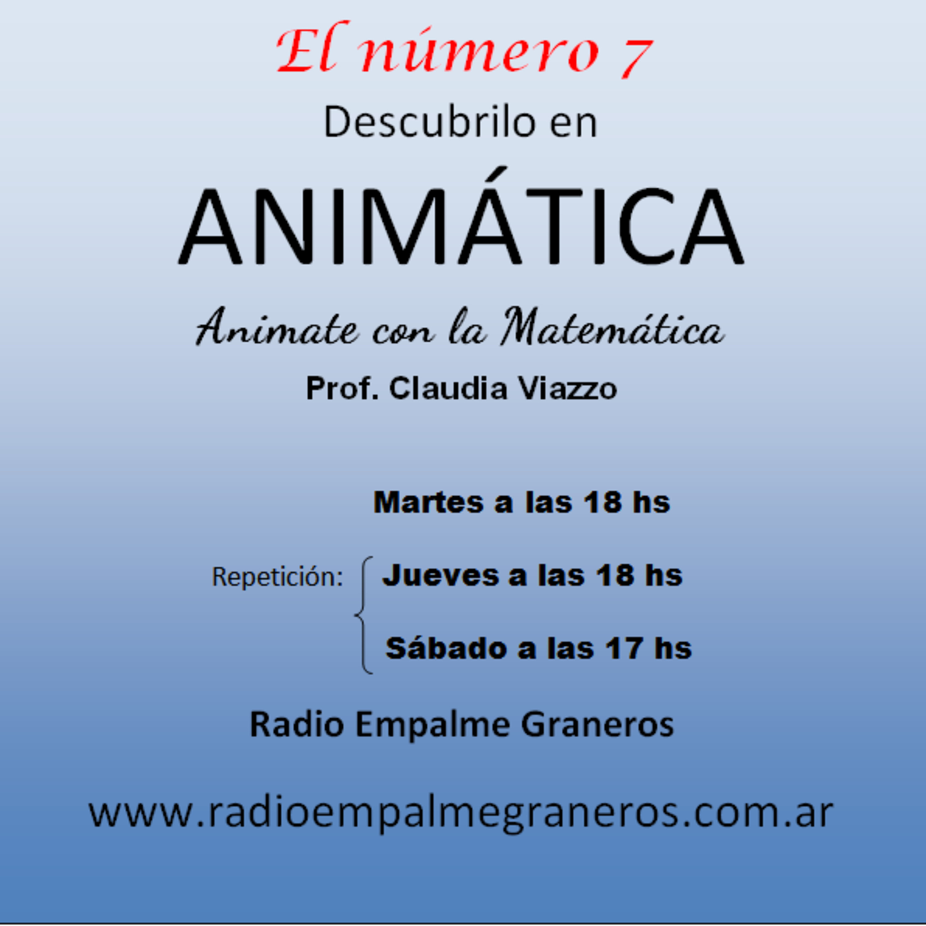 ANIMÁTICA: Animate con la matemática