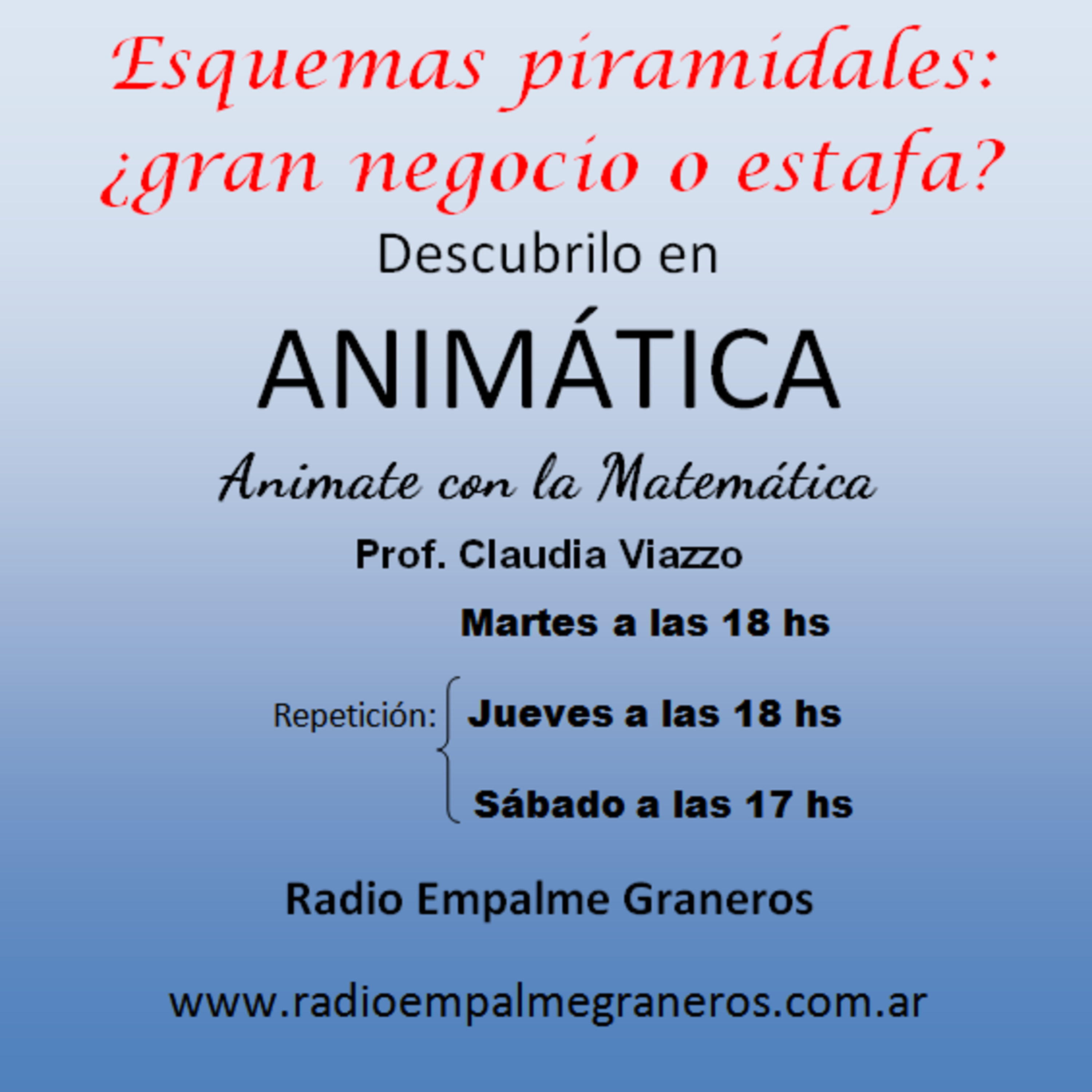 ANIMÁTICA: Animate con la matemática