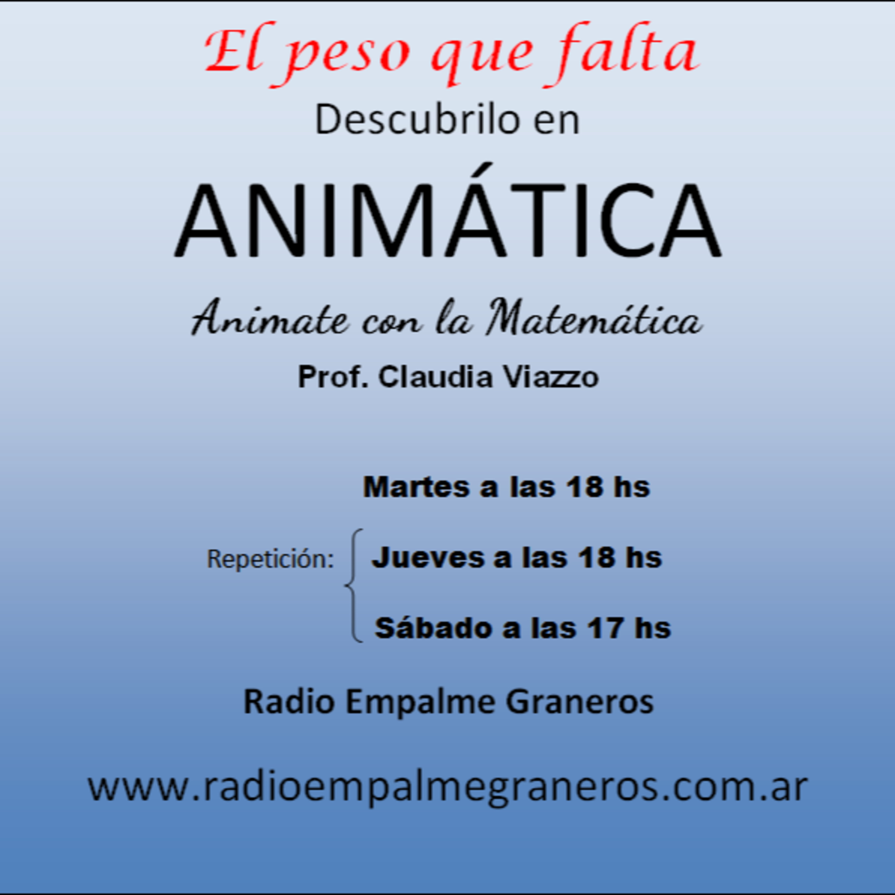ANIMÁTICA: Animate con la matemática