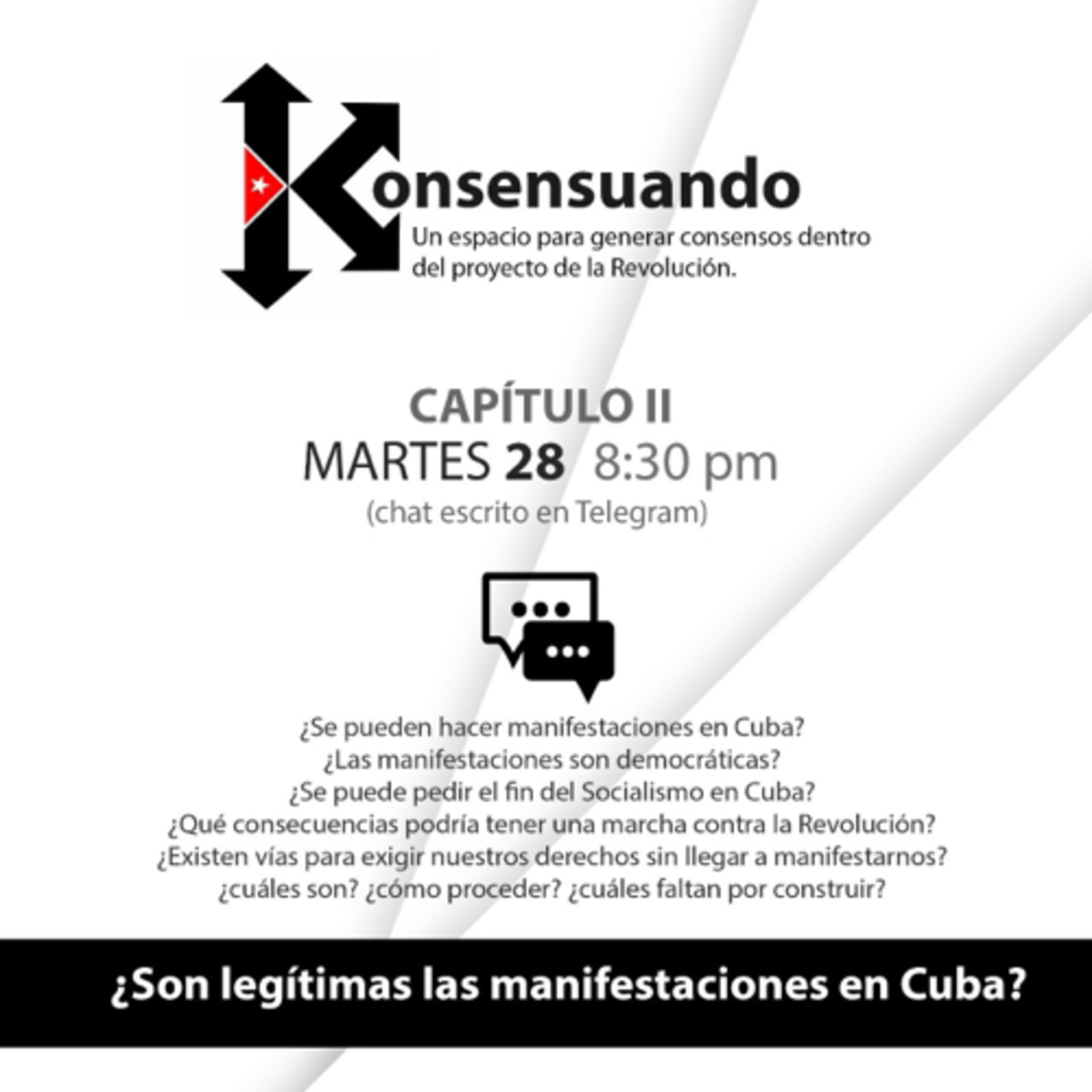 K- Audiochat: “¿Son legítimas las manifestaciones en Cuba?”