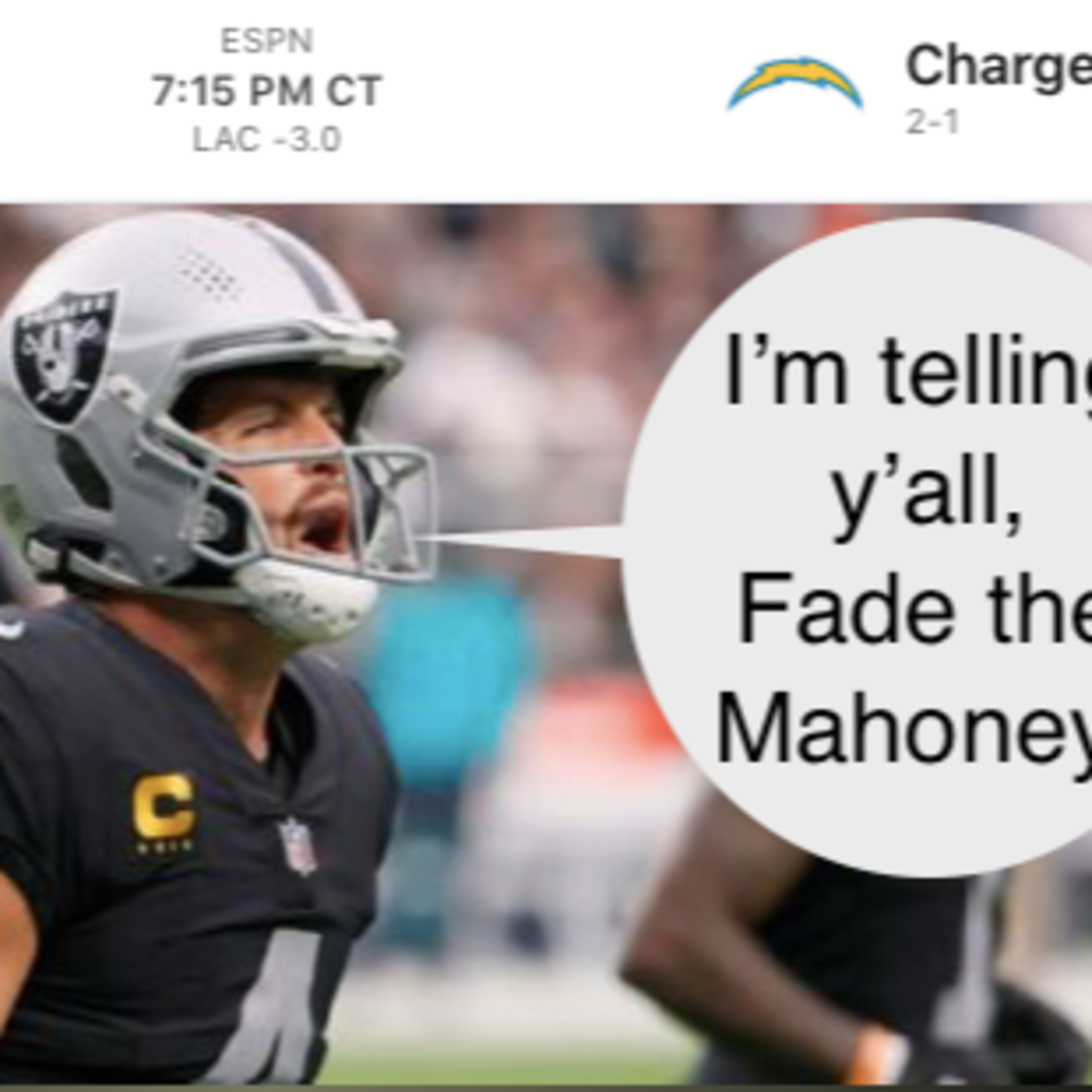 Fade the Mahoney