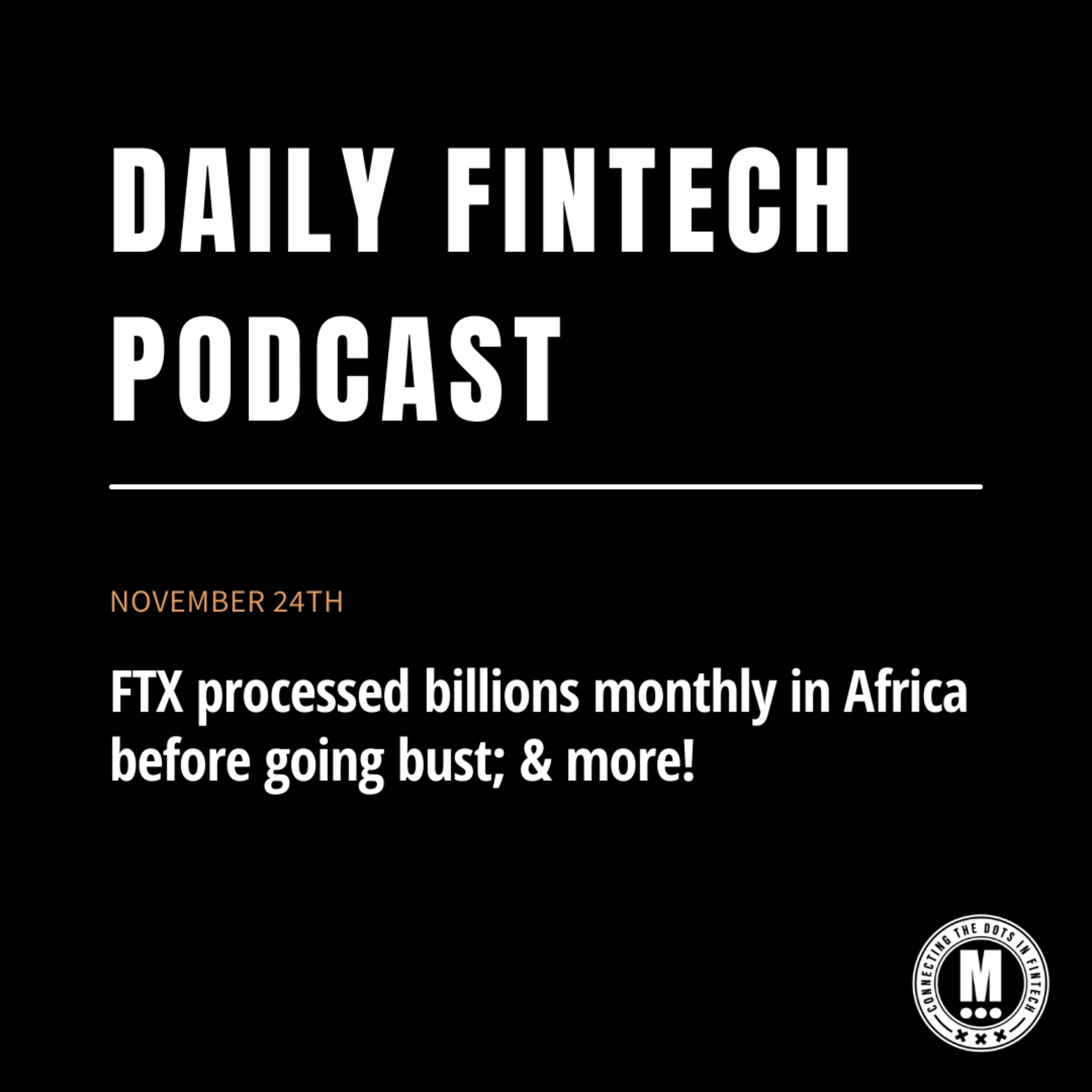 Connecting the dots in FinTech... by Marcel van Oost