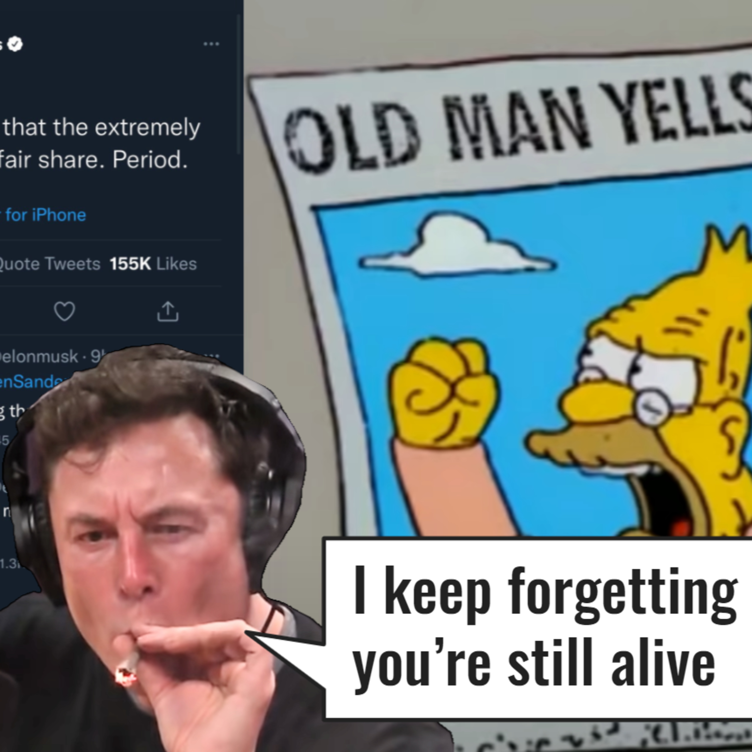 Spaghetti News | Elon Musk SNAPS at Bernie Sanders on Twitter + Spending 24 hours in the Metaverse episode artwork