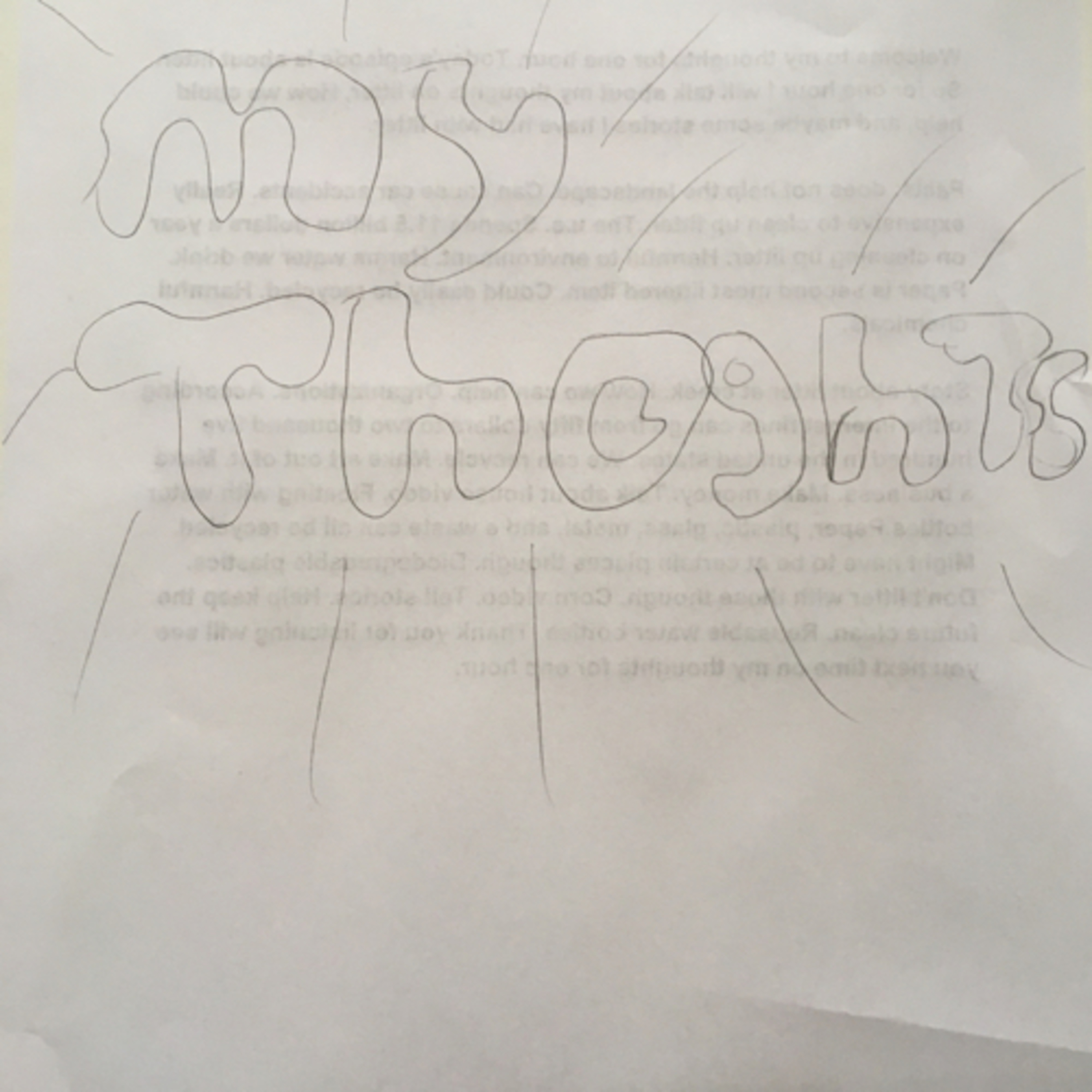 My thoughts on endangered species