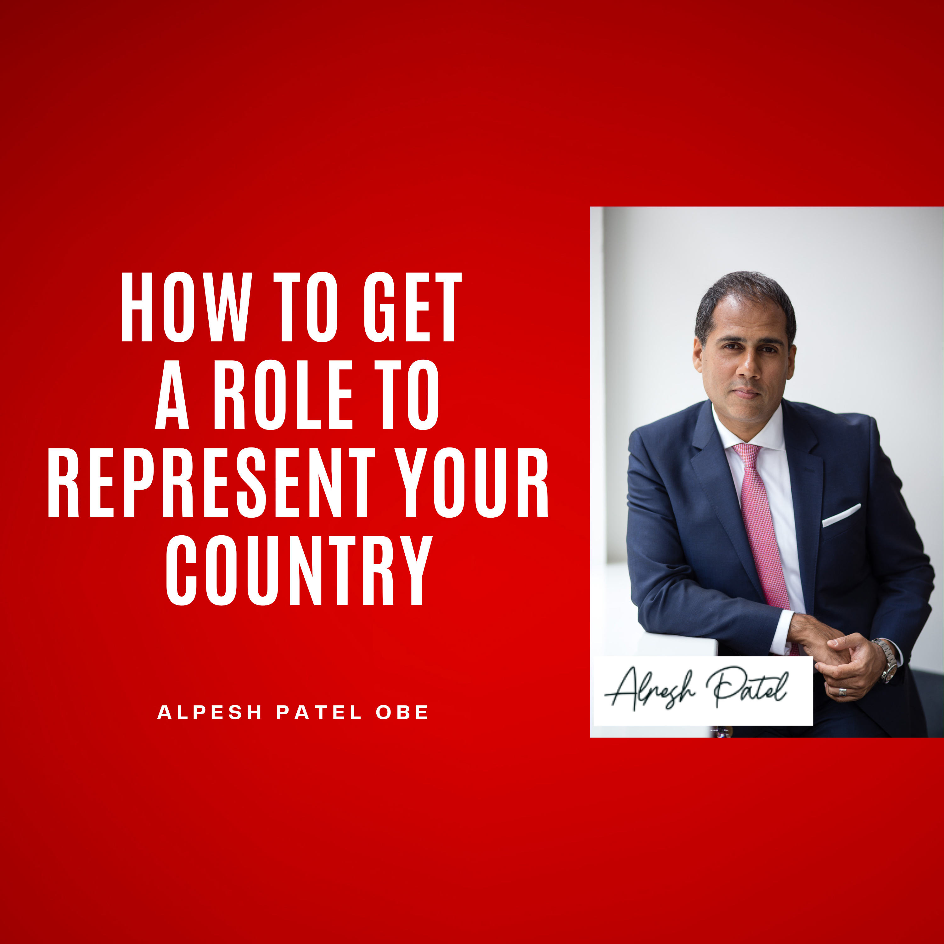 Guidance on How to Get a Role To Represent Your Country episode artwork