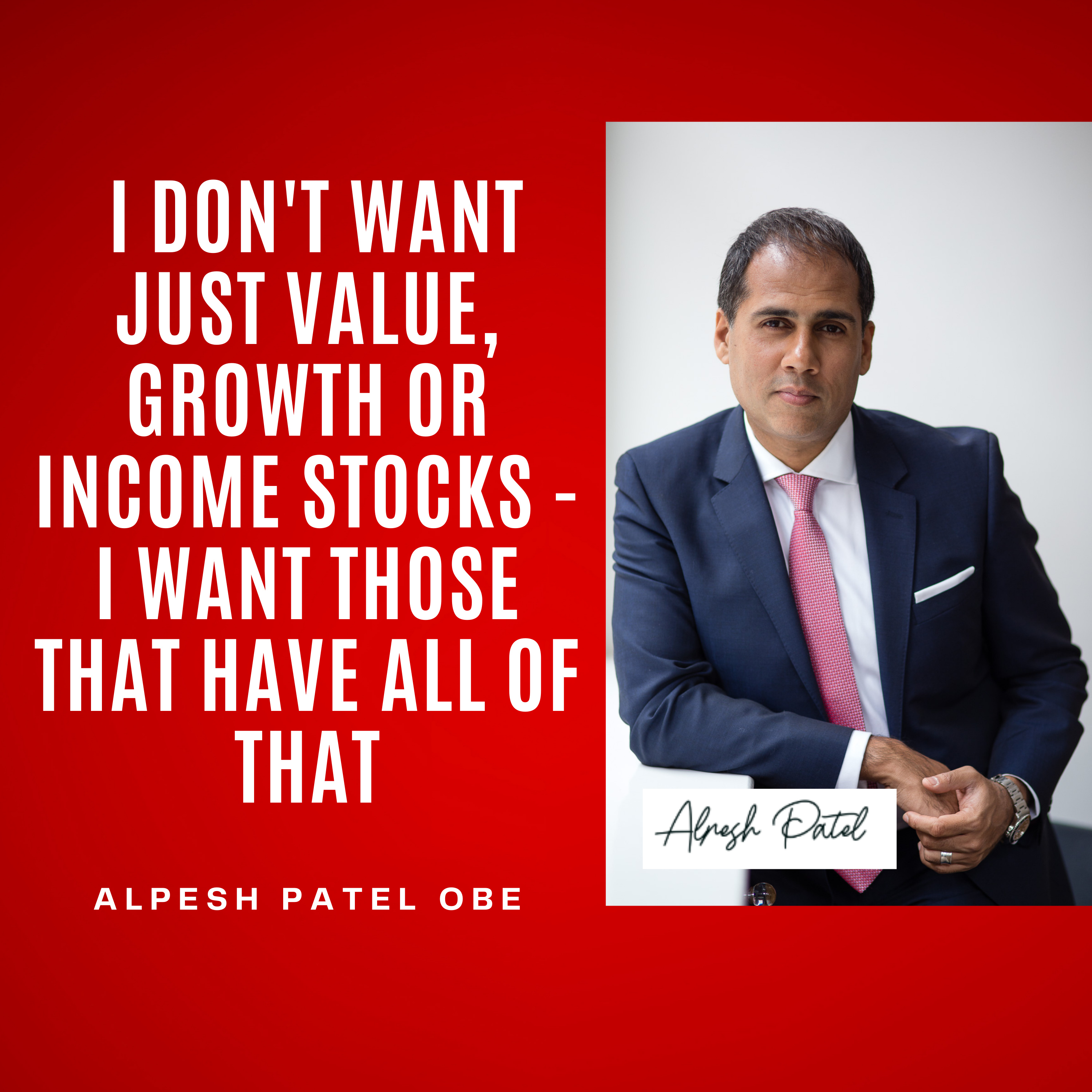 I Don't Want Just Value, Growth or Income Stocks - I Want Those That Have All of That episode artwork