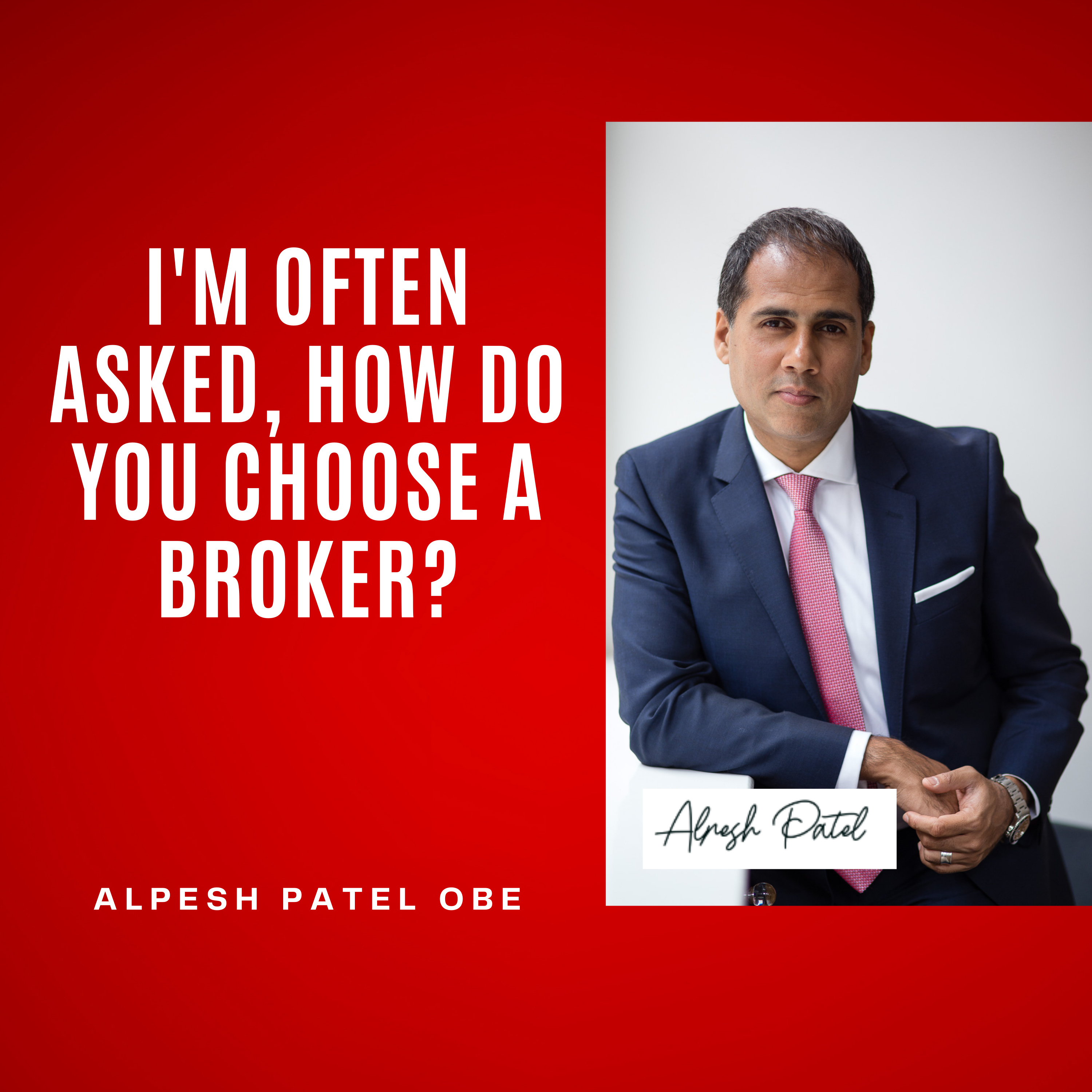 I'm often asked how do you choose a Broker? It's not the way people think.  episode artwork