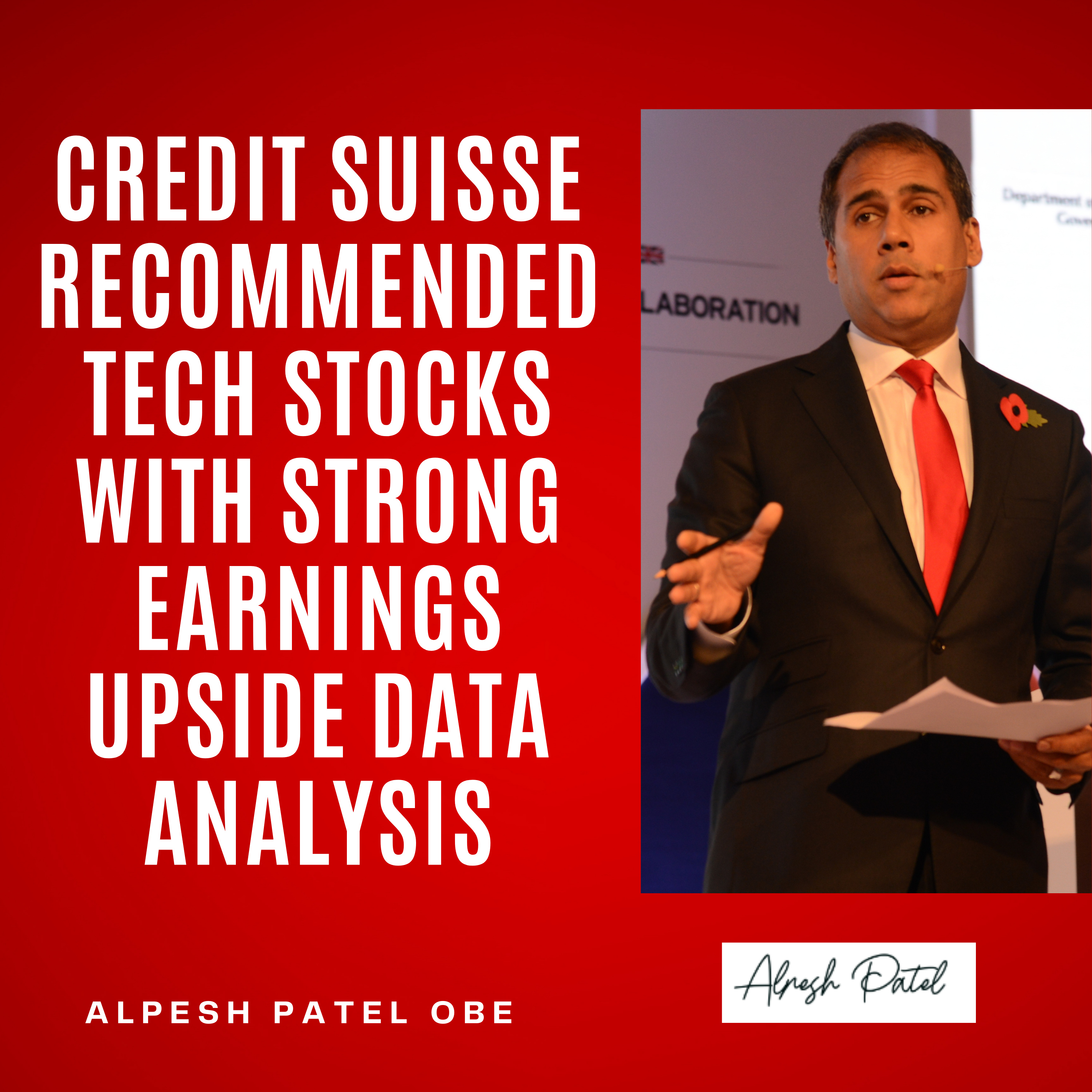 Credit Suisse Recommended Tech Stocks With Strong Earnings Upside Data Analysis episode artwork