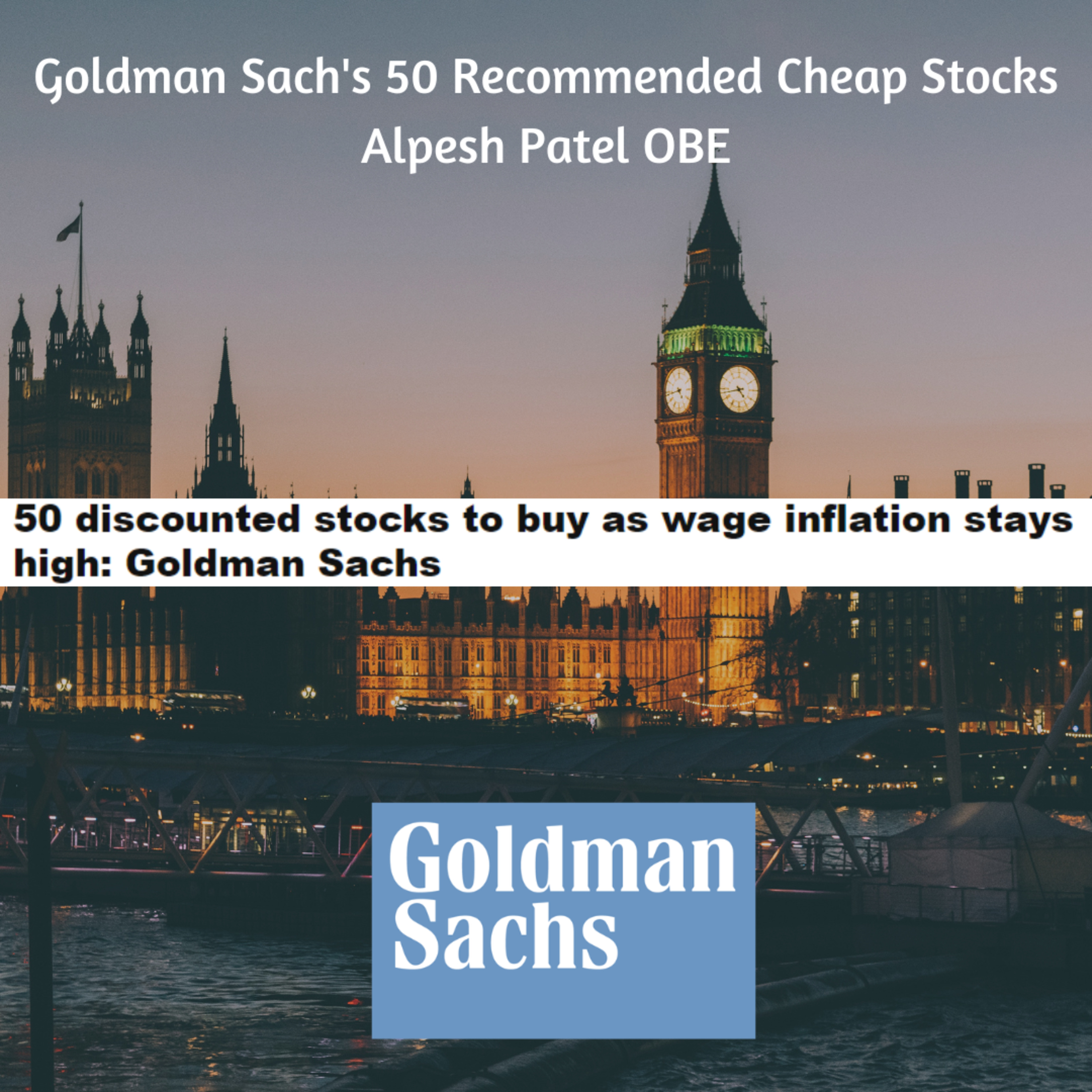 Goldman Sach's 50 Recommended Cheap Stocks That Have Low Labor Costs episode artwork