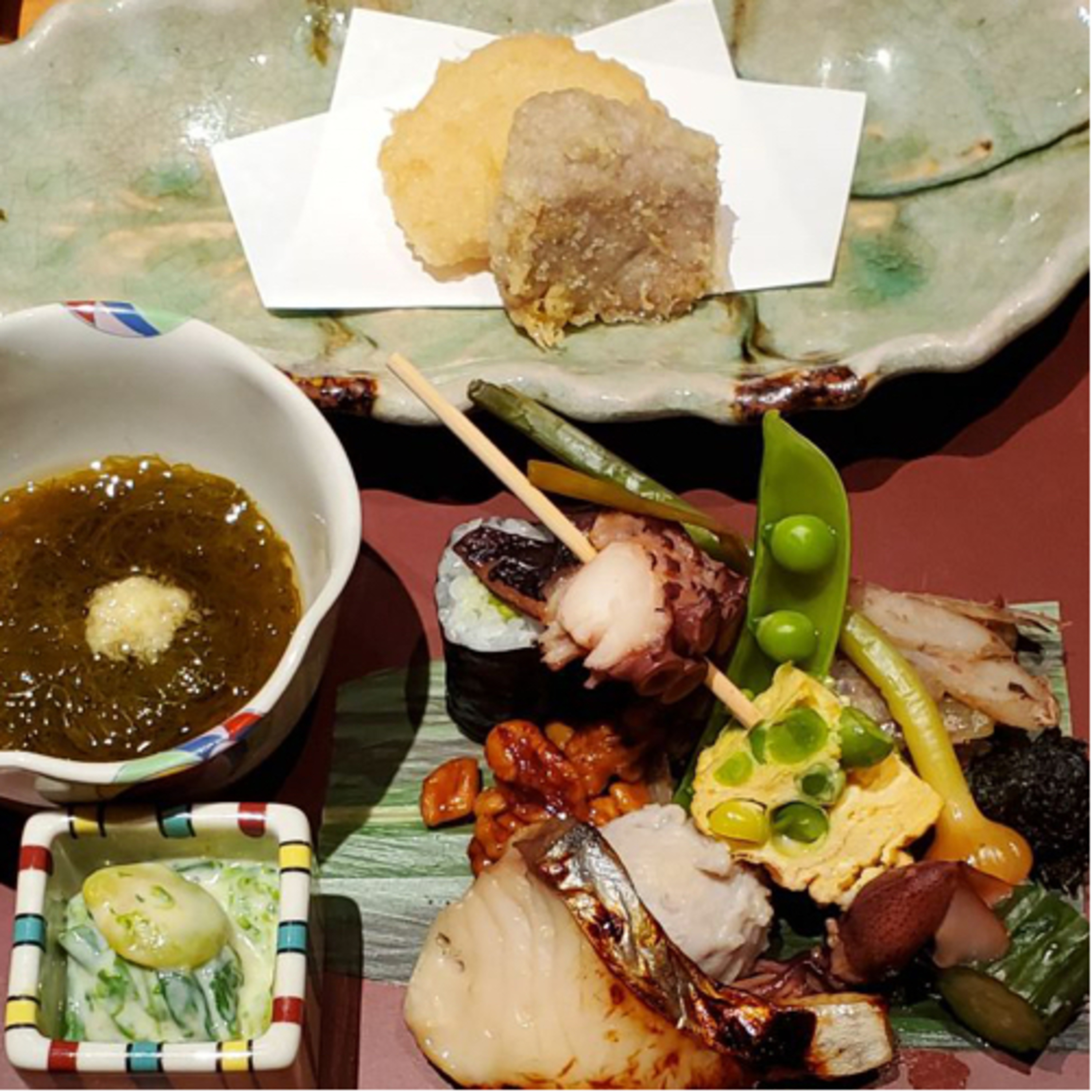 神楽坂の胡麻豆腐といちごゼリー