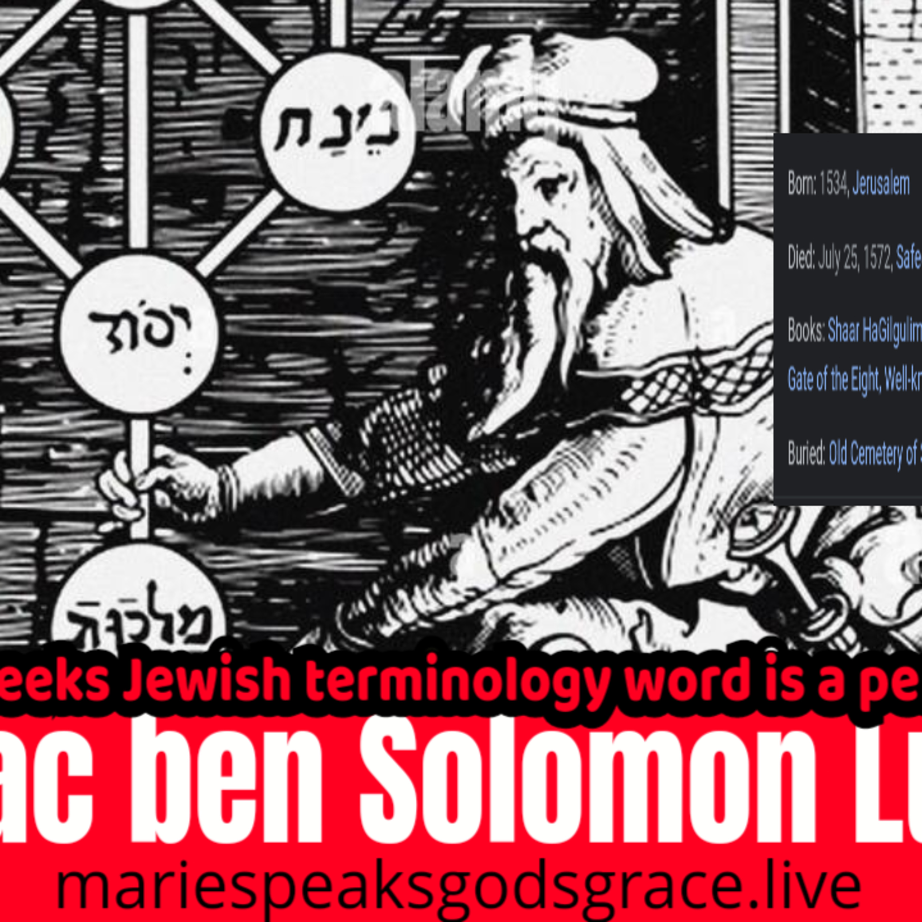 This week’s Jewish terminology word is: Isaac ben Solomon Luria episode artwork