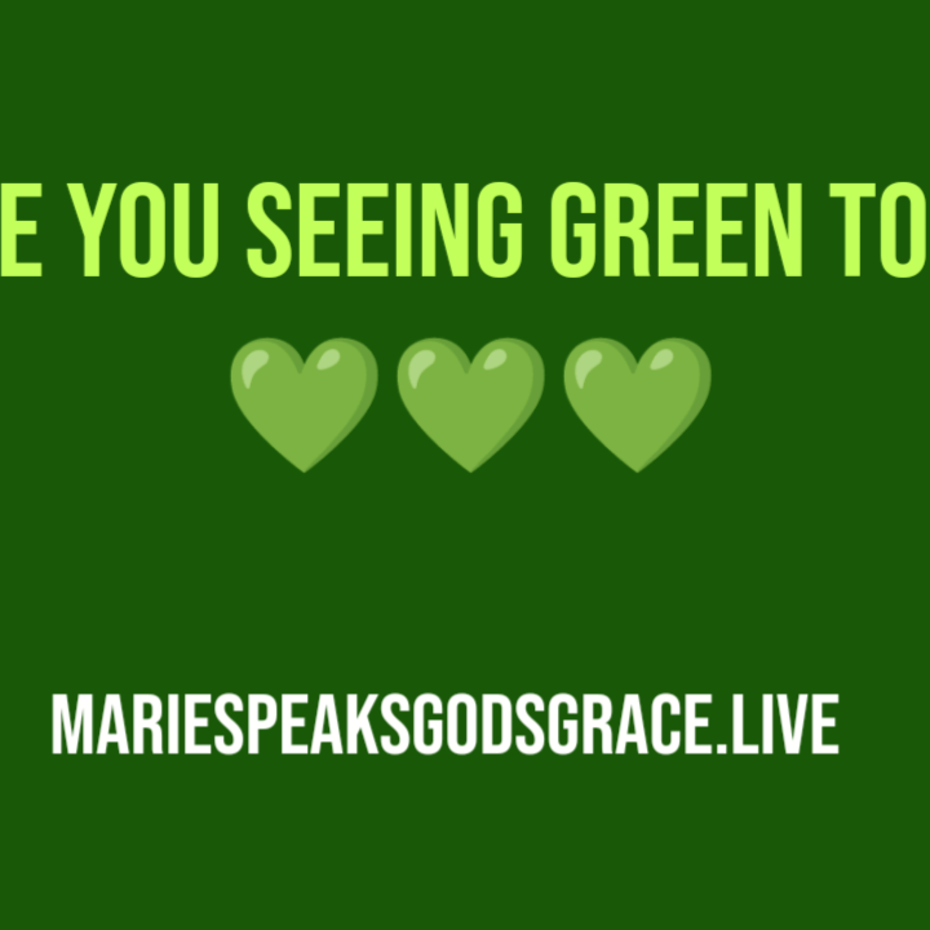 Are you seeing green too? episode artwork