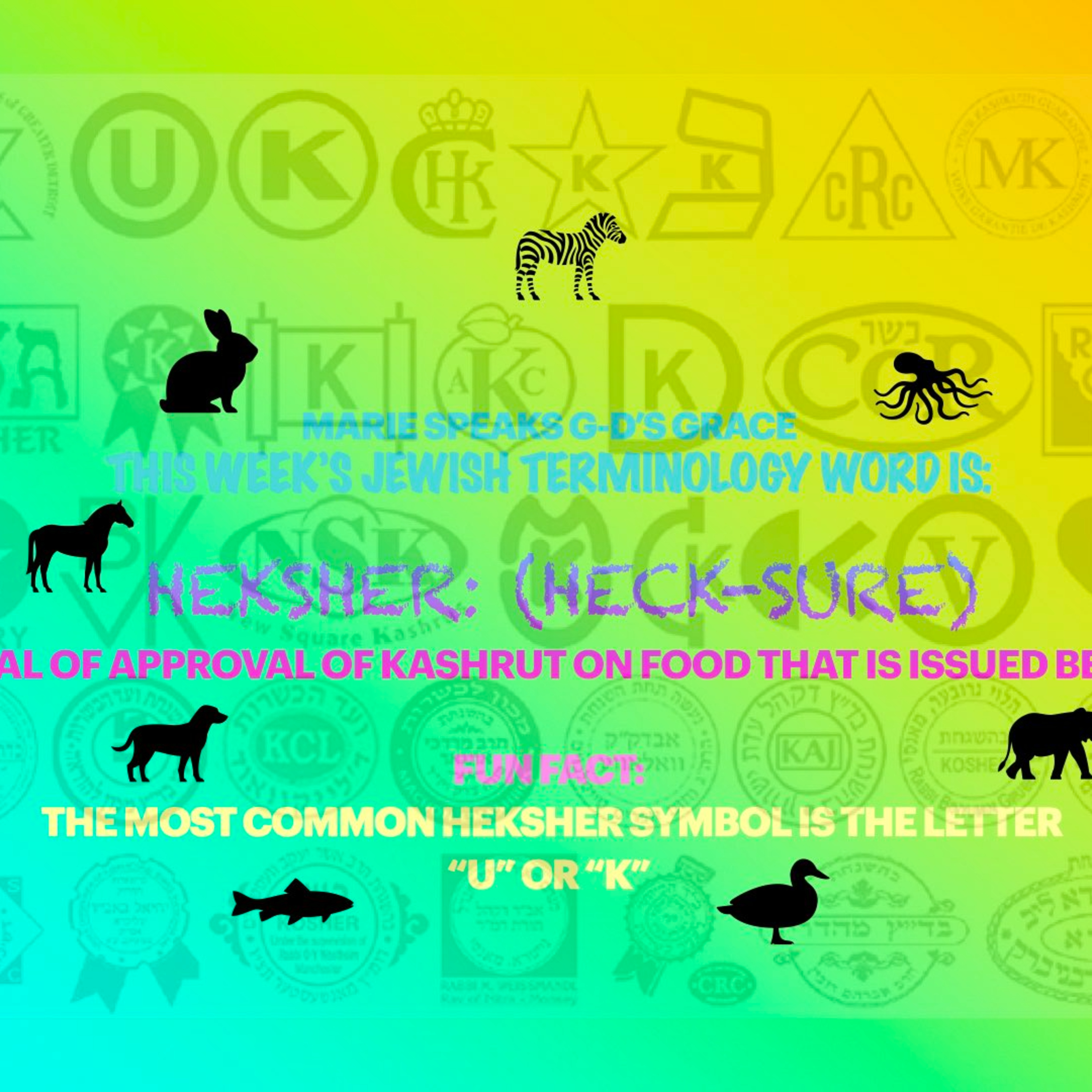 This week’s Jewish terminology word is: heksher episode artwork