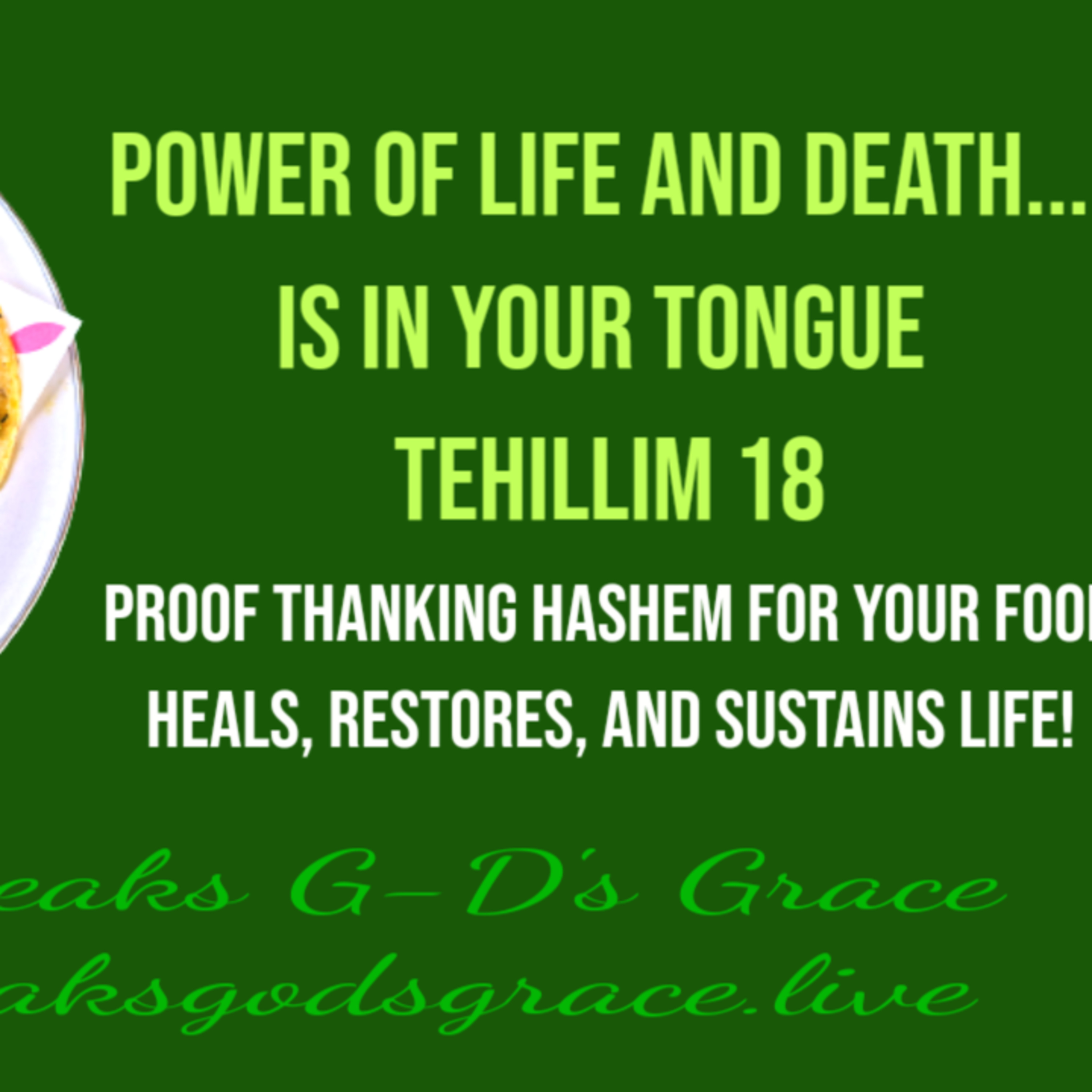 The power of the tongue proof?!? Tehillim 18, 432Hz, Prayer and Gratitude and Love ….. episode artwork