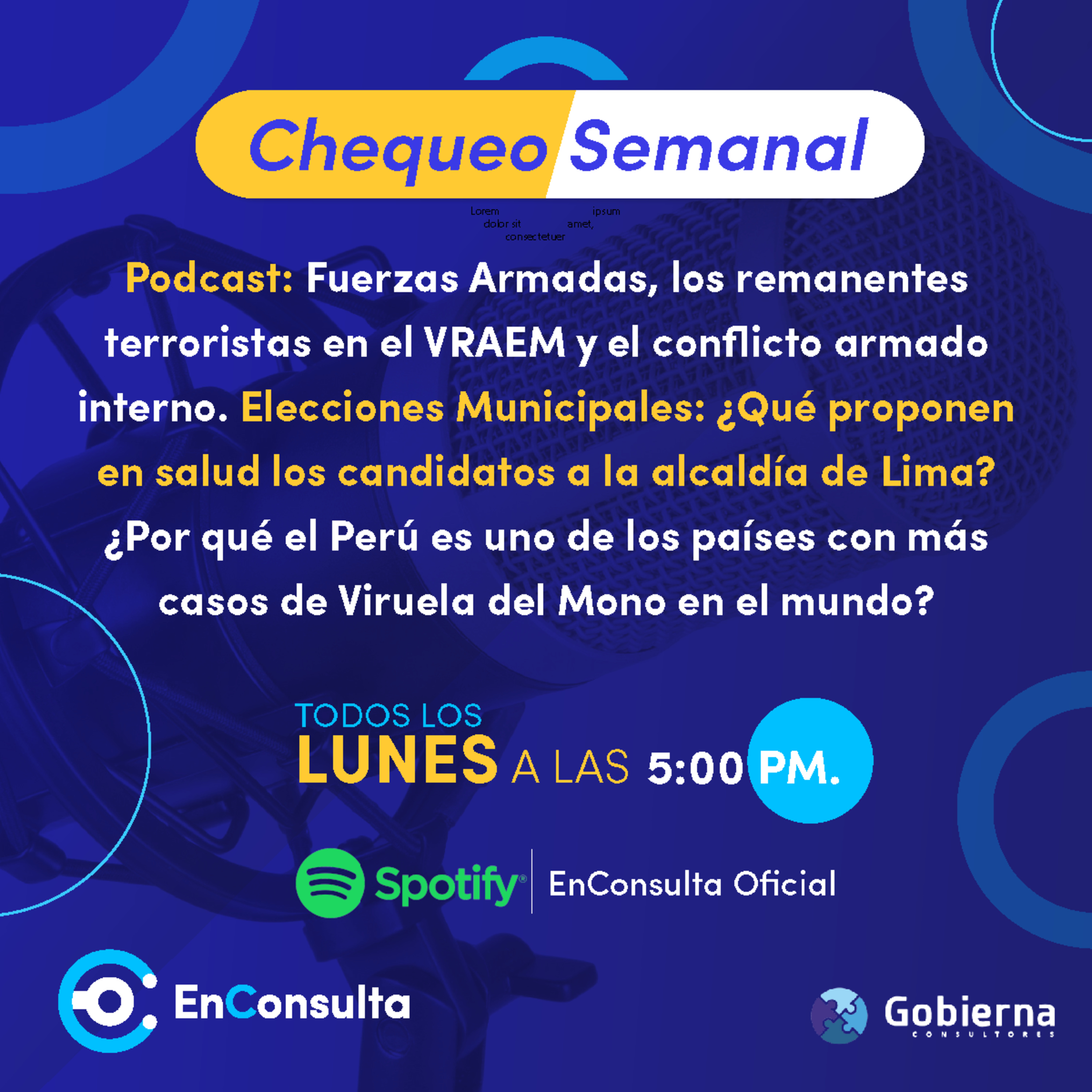 Chequeo Semanal Ep. 11: El ejercicio de la memoria en el país, propuestas en salud de candidatos municipales y Perú tiene más casos de viruela del mono episode artwork