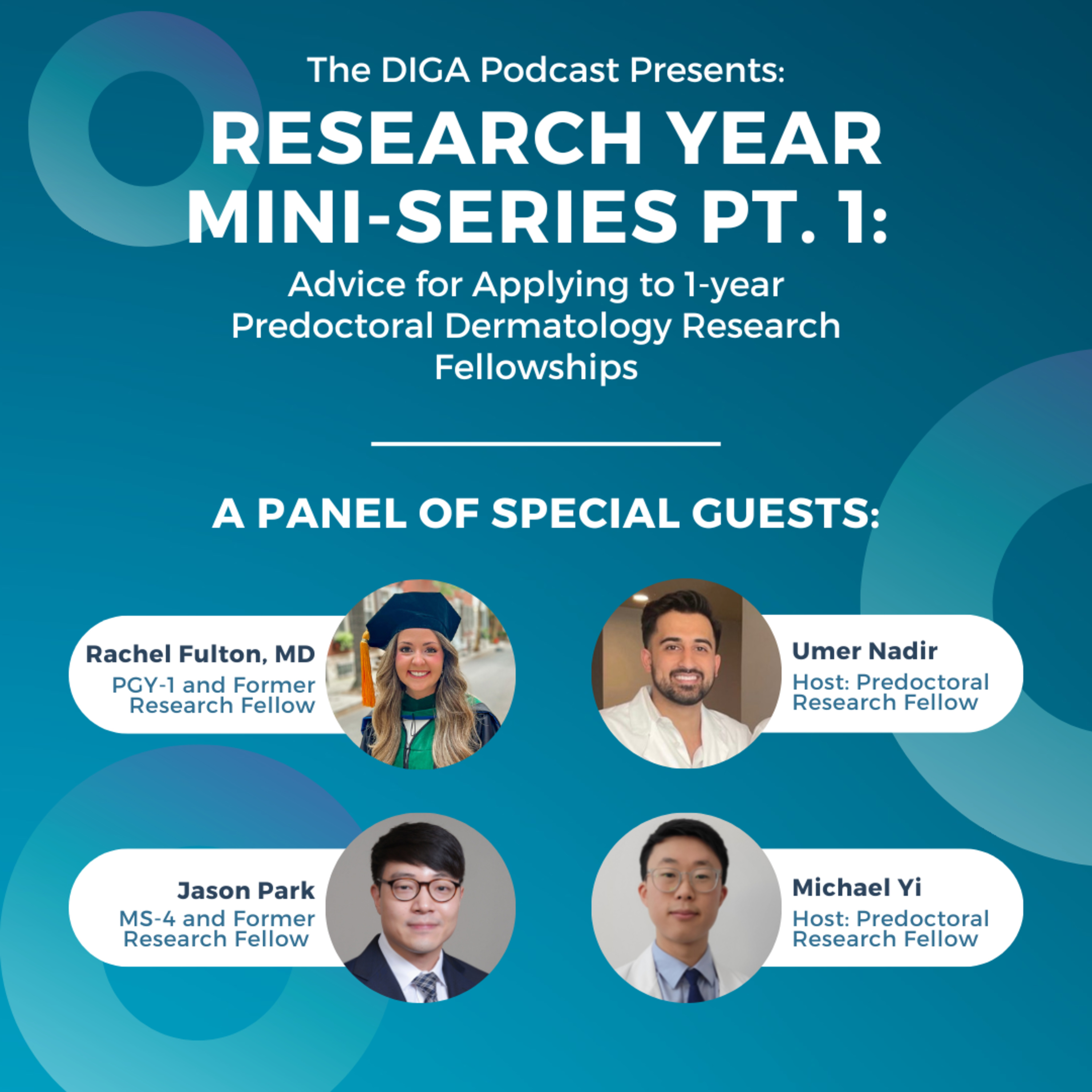 #16: Research Year Mini-Series Pt. 1: Advice for Applying to 1-year Predoctoral Dermatology Research Fellowships episode artwork