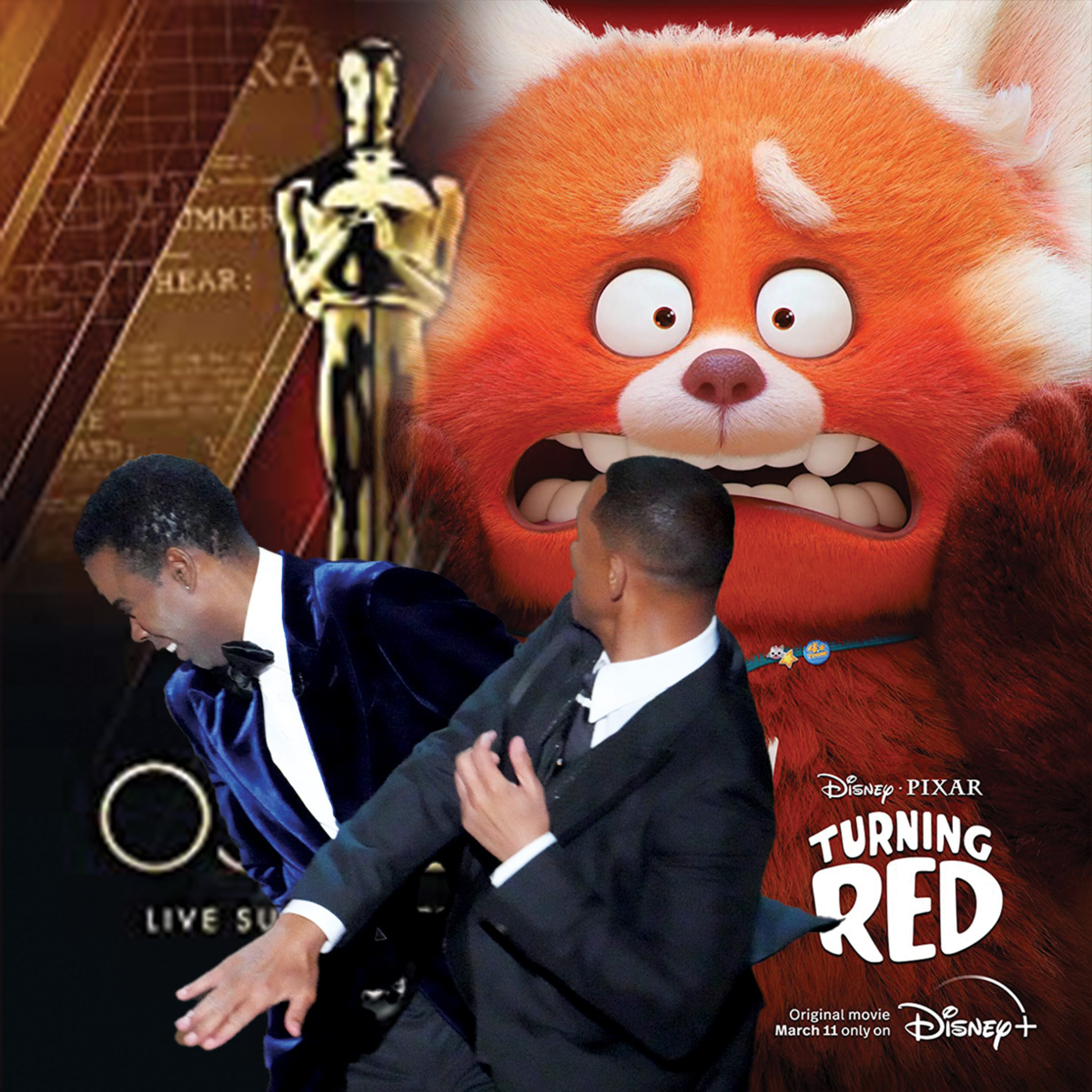 The Oscars/Turning Red episode artwork