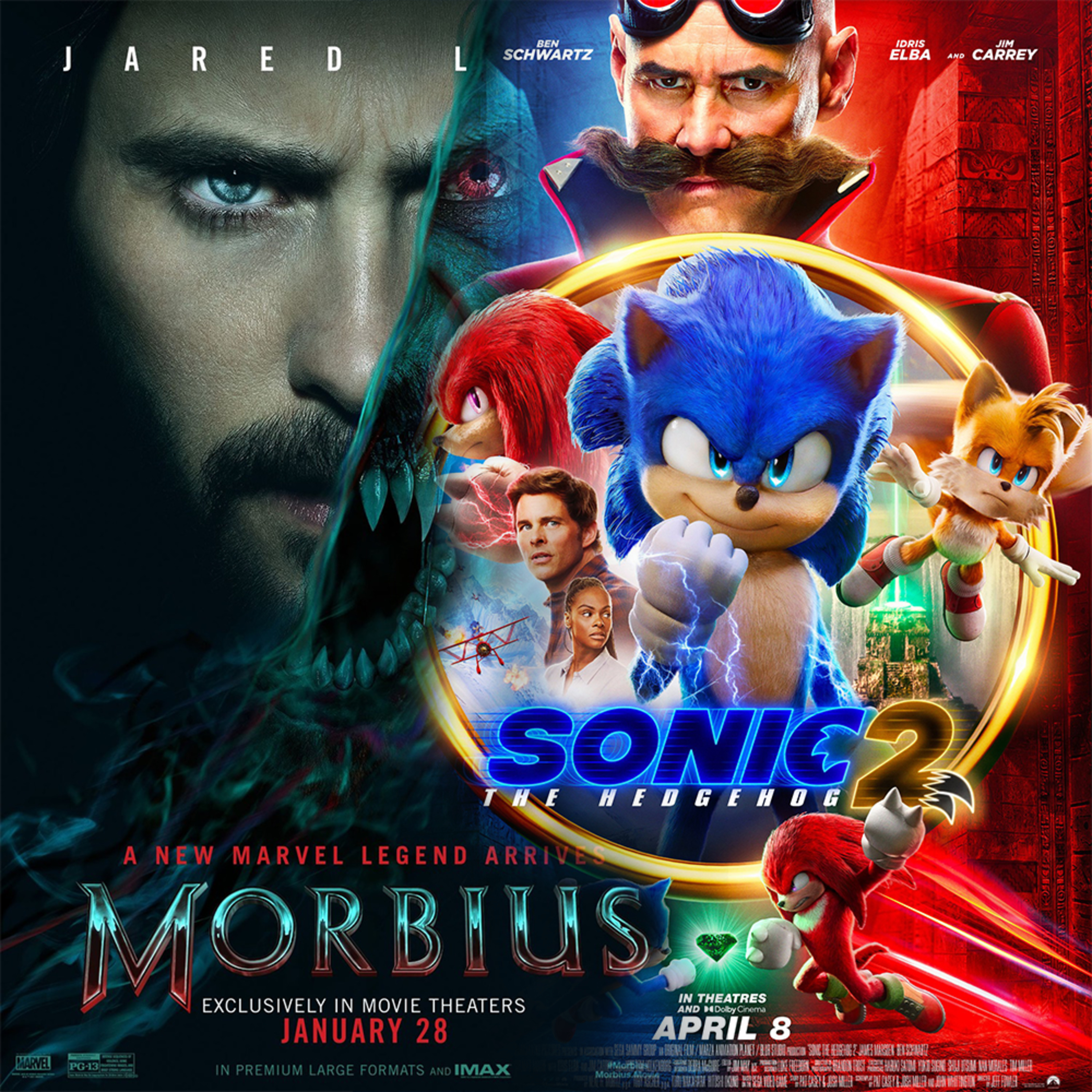 Morbius/Sonic 2 episode artwork
