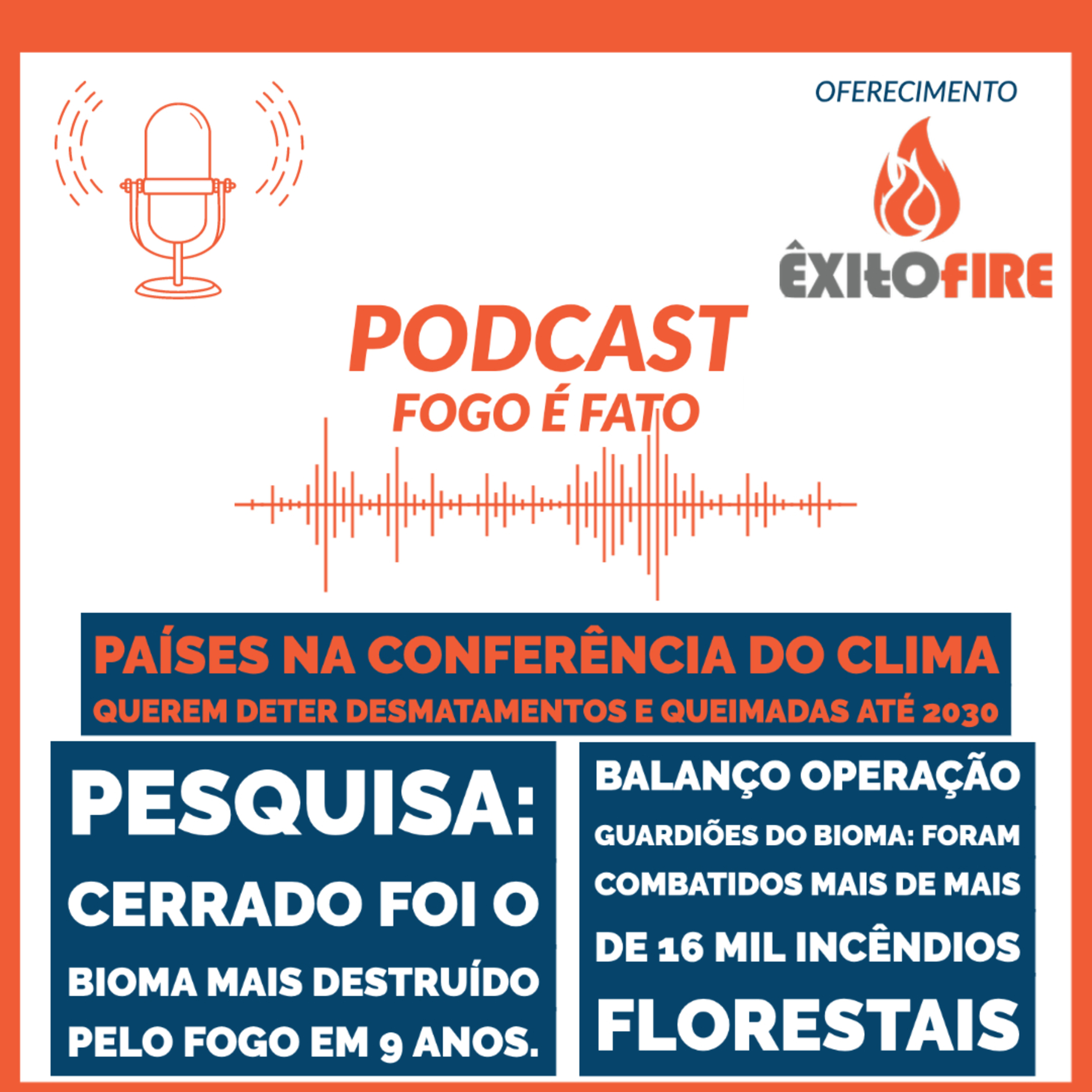 PODCAST \'FOGO É FATO\' notícias sobre Incêndios AgroFlorestais