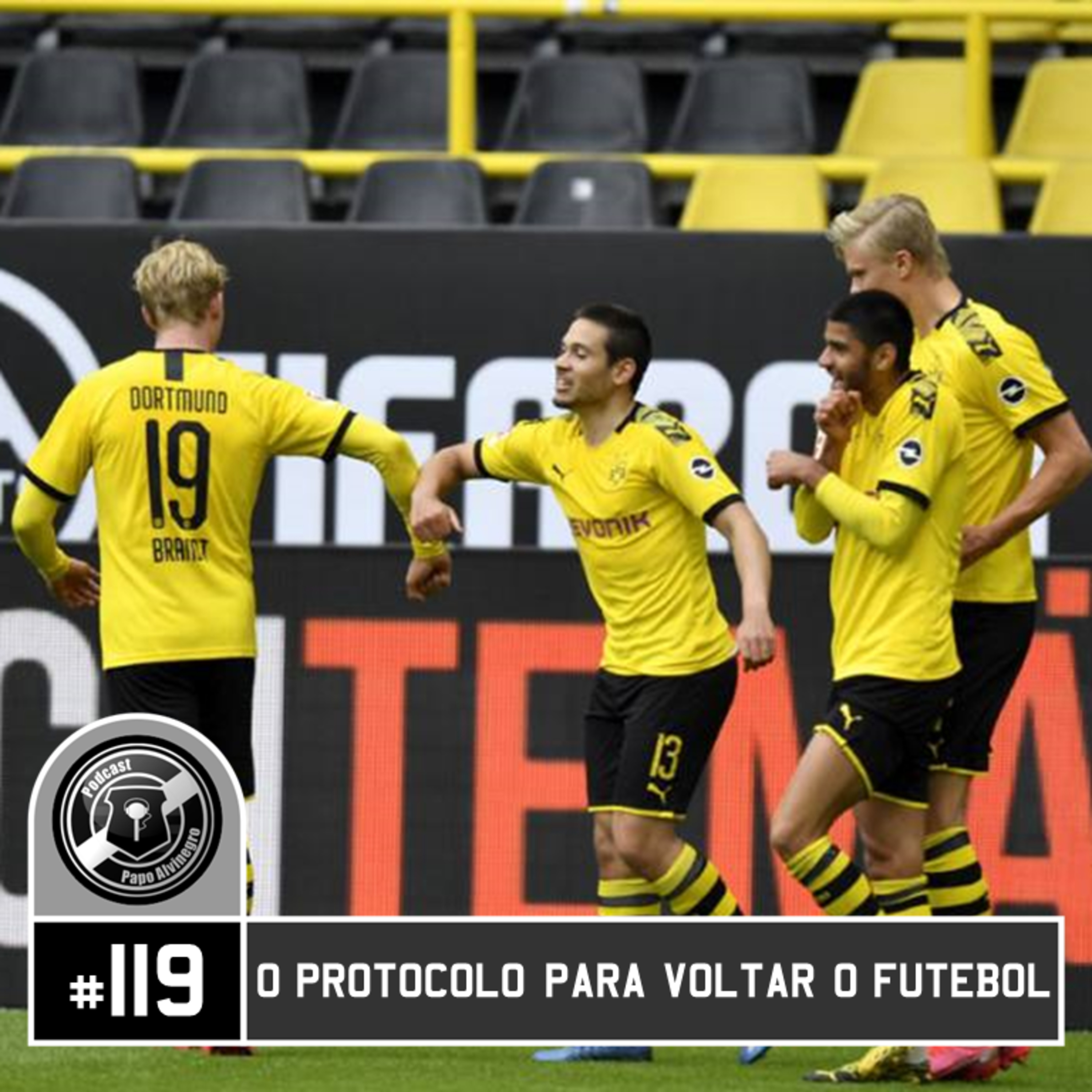 PodCast Papo Alvinegro #119 - O protocolo para a volta do futebol episode artwork